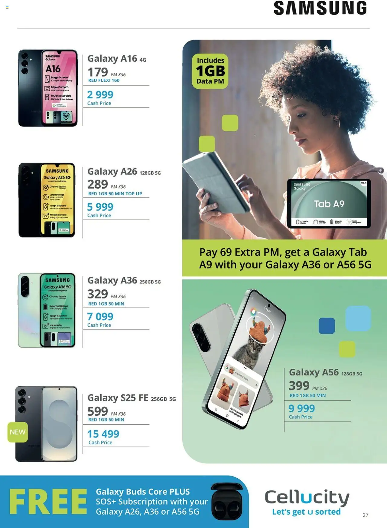New Cellucity catalogue – valid from 09.09.2025 | Page: 27 | Products: Data, Camera