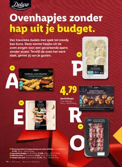 DADELS MET SPEK, DATTES AU BACON - Voorbeeld van een folder van Lidl, geldig van 09.12.2025 | Pagina: 10 | Producten: Bacon, Oven, De oven, Dadels