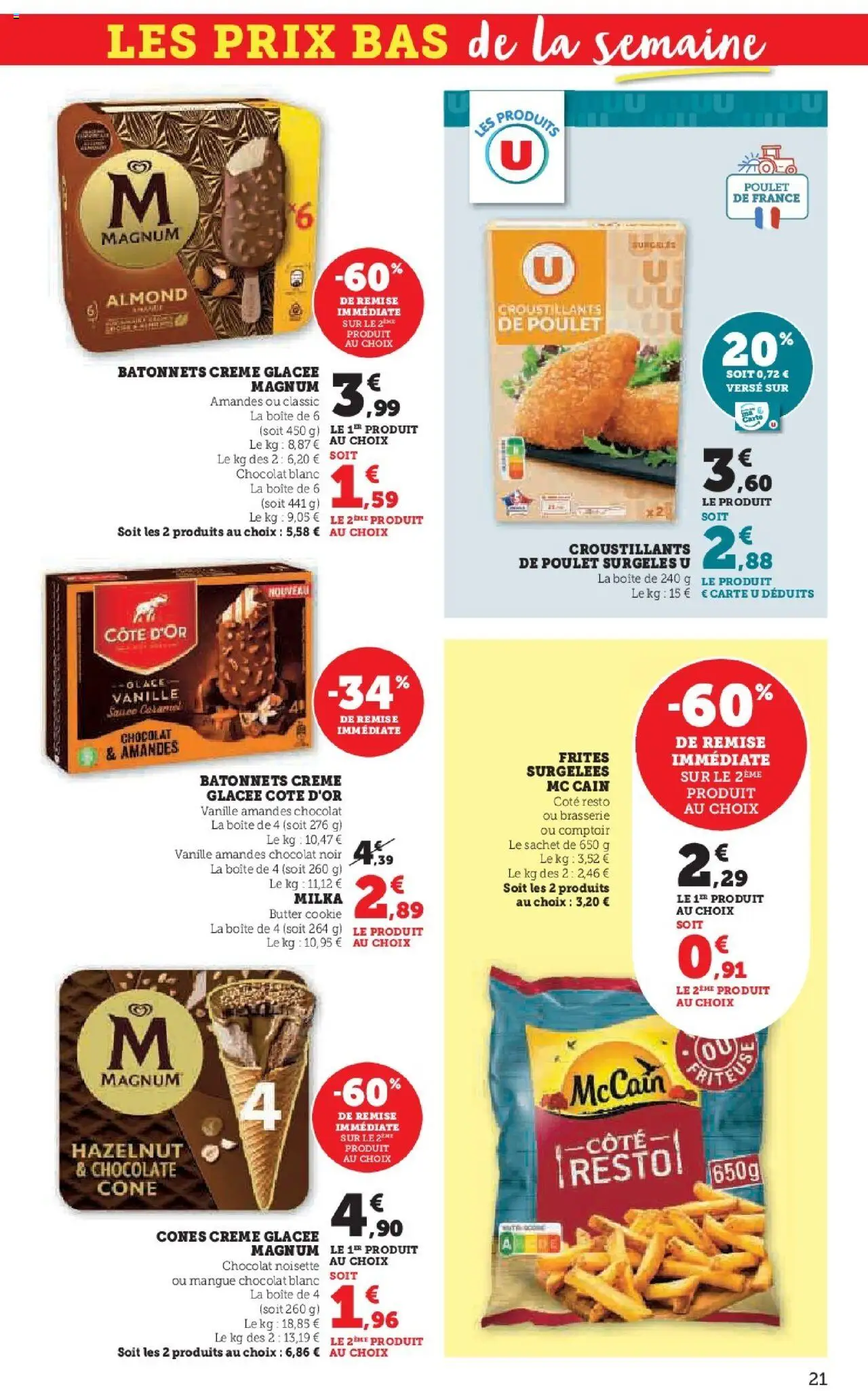  | Page: 21 | Produits: Mangue, Noisette, Frites, Crème