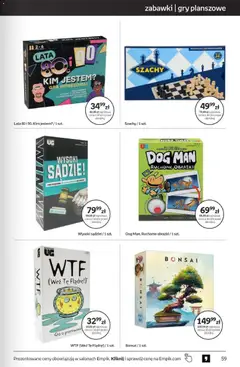 Pogląd oferty "Empik promocje" - ważna od 28.01.2026 | Strona: 59 | Produkty: Gra, Gry