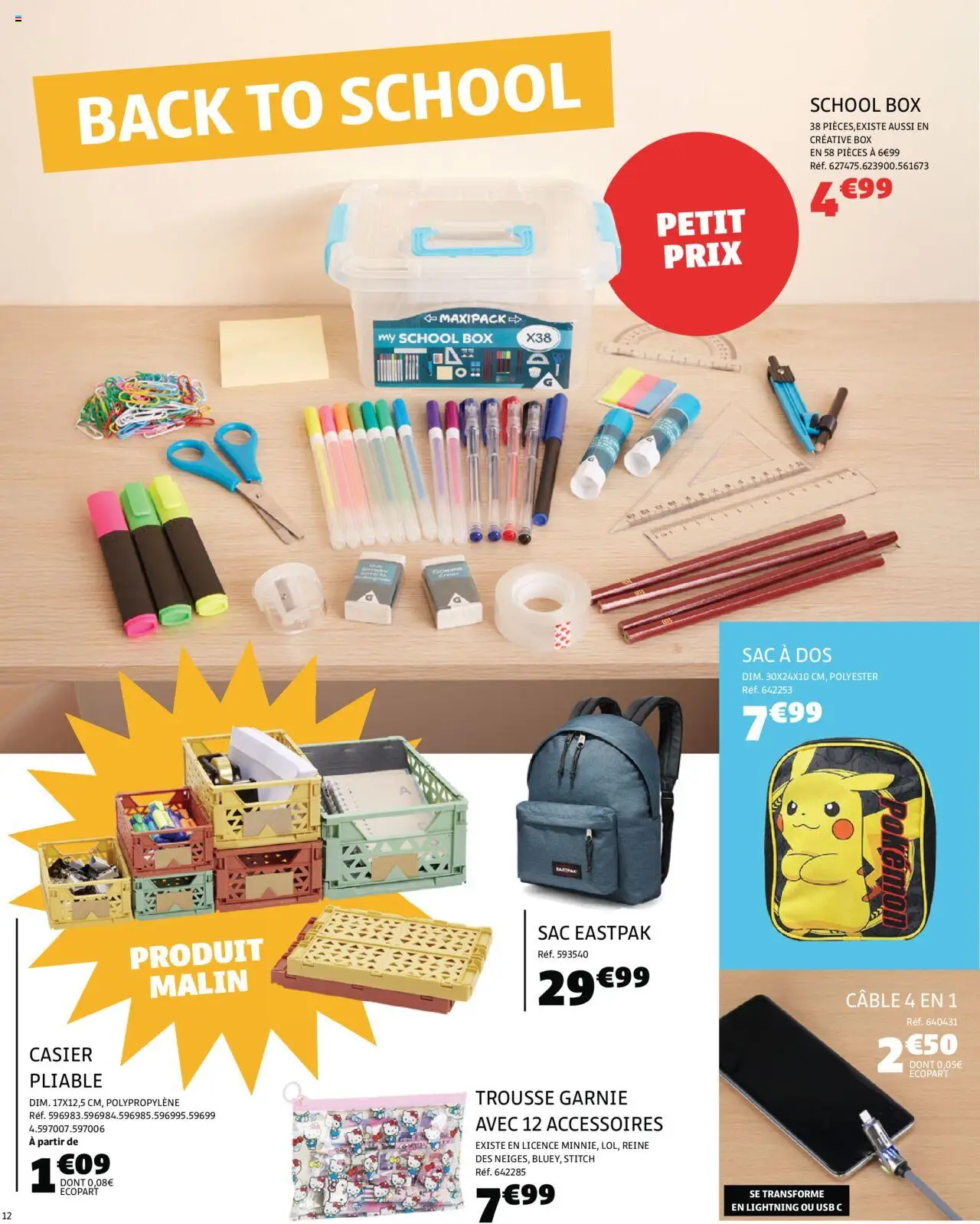  | Page: 12 | Produits: Câble, Sac, USB, Sac à dos