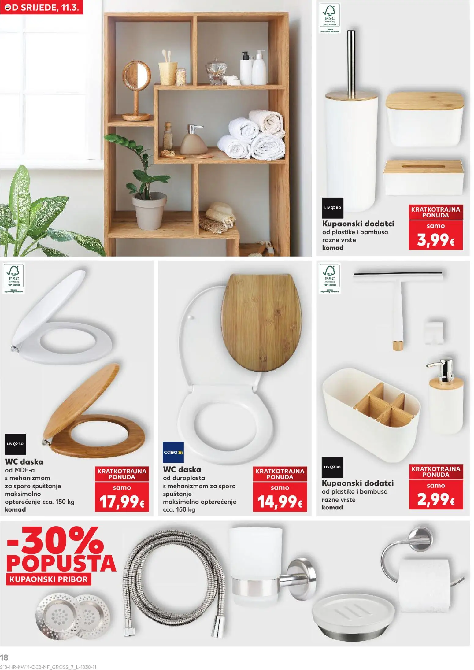 Kaufland katalog | vrijedi od 11.03.2026 | Stranica: 18 | Proizvodi: WC daska
