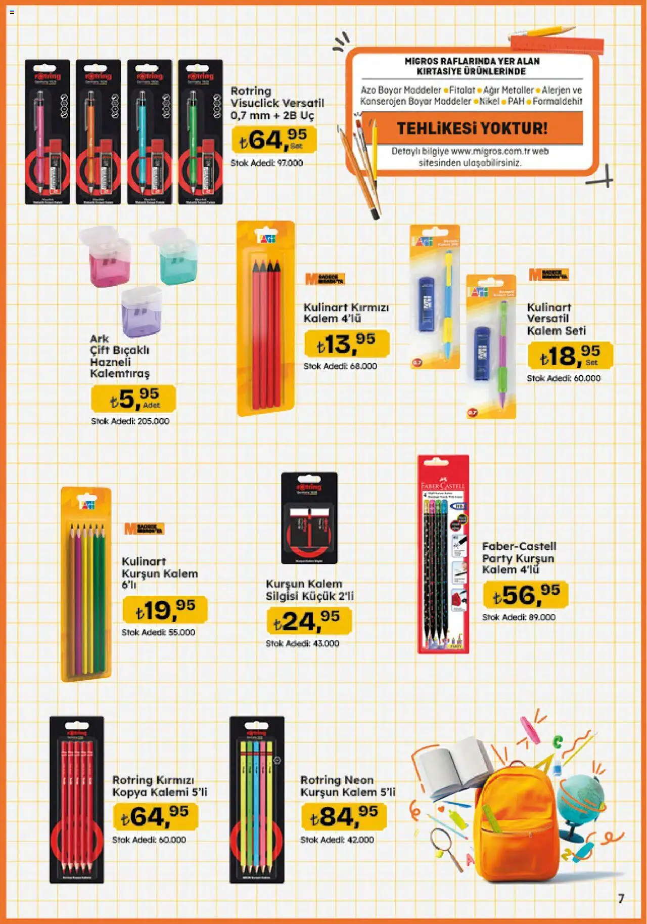 Migros Katalog - 5M Migroskop Dijital - 21.08.2025 tarihinden itibaren geçerlidir | Sayfa: 7 | Ürünler: Kurşun kalem