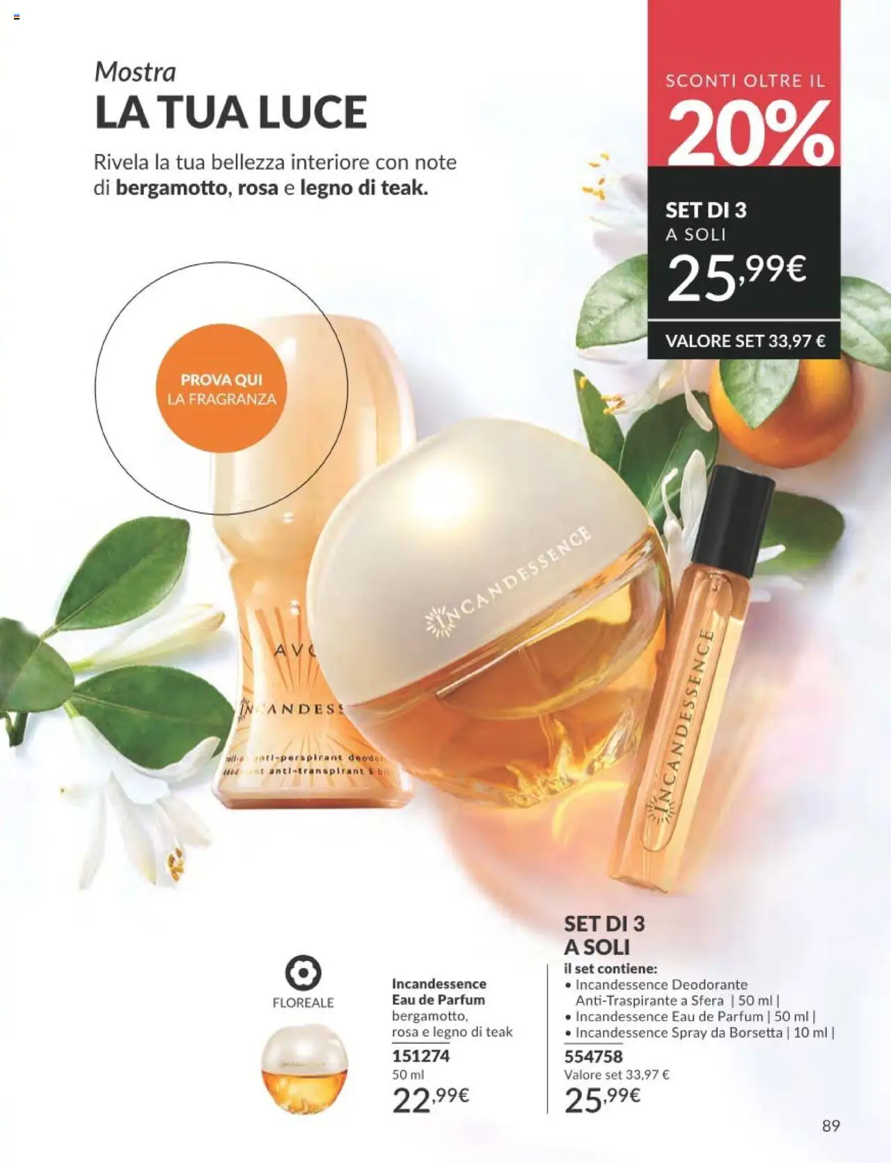 Volantino Avon del 01.09.2025 | Pagina: 89 | Prodotti: Pile, Deodorante, Antitraspirante, Borsetta