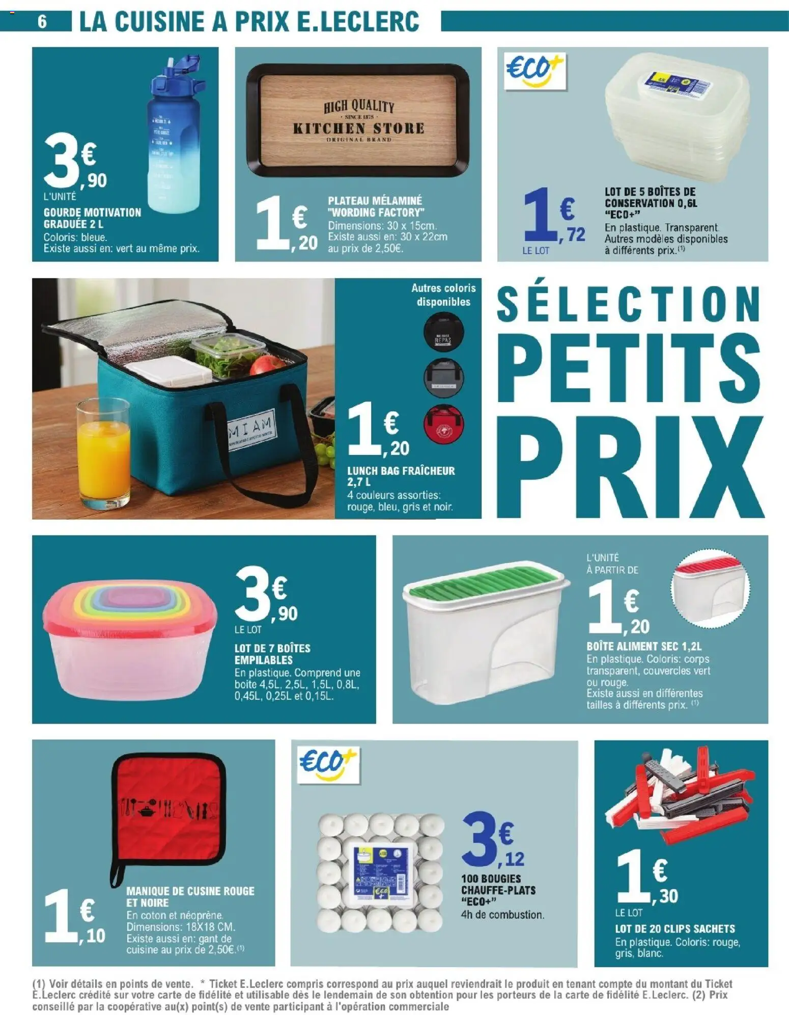 {H1} | Page: 6 | Produits: Gant de cuisine, Plateau, Coton, Gourde