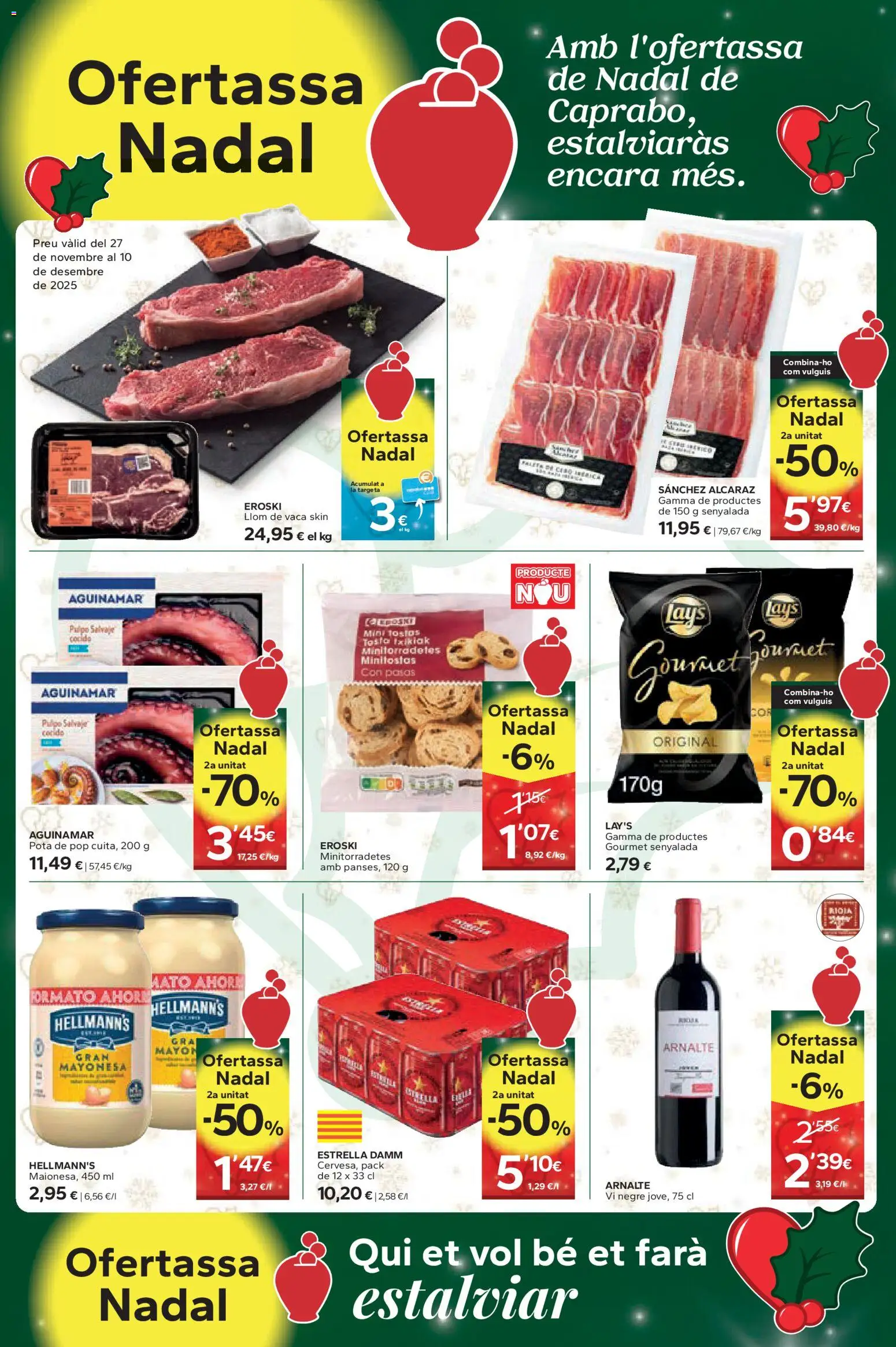 Caprabo folleto │ válido desde el 27.11.2025 | Página: 2 | Productos: Οθόνη προβολής