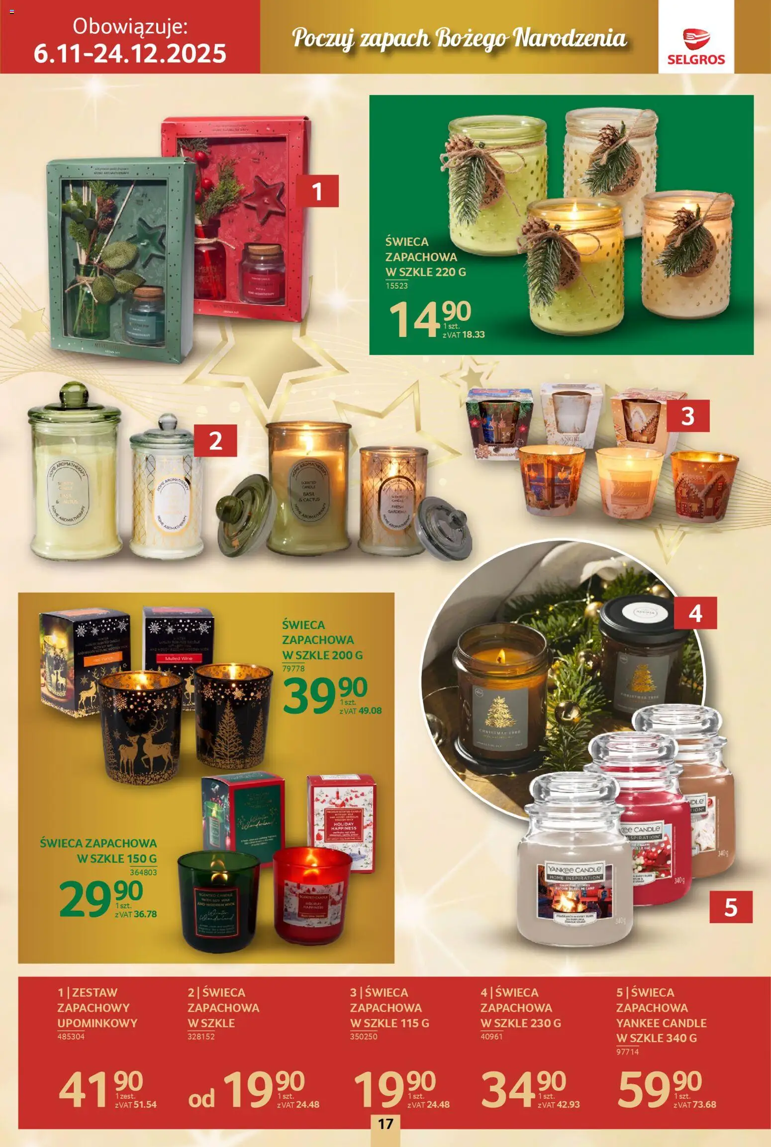 Selgros cash&carry Gazetka - Boże Narodzenie od 06.11.2025 | Strona: 17 | Produkty: Zapach