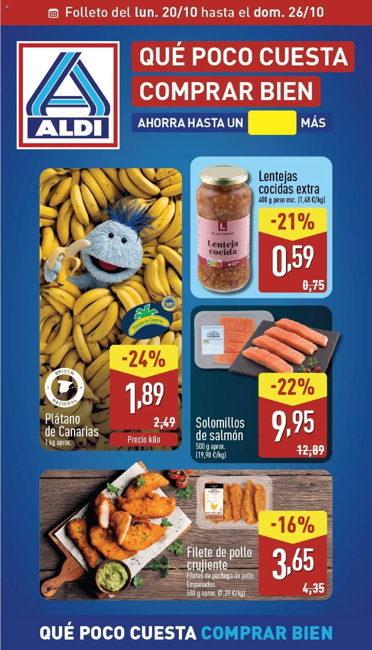 Aldi folleto Península │ válido desde el 20.10.2025 | Página: 1 | Productos: Peso, Filete