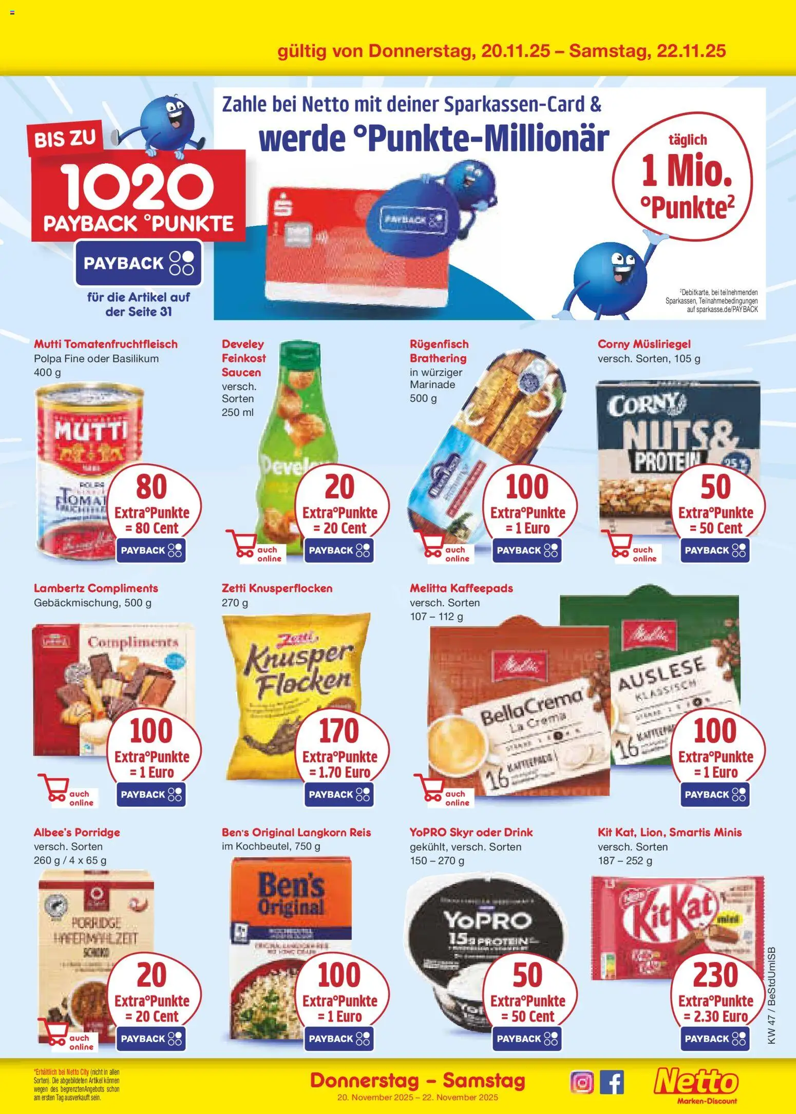 Netto Marken-Discount - Black Friday – gültig ab 17.11.2025 | Seite: 39 | Produkte: Melitta, Kaffeepads, Skyr, Flocken