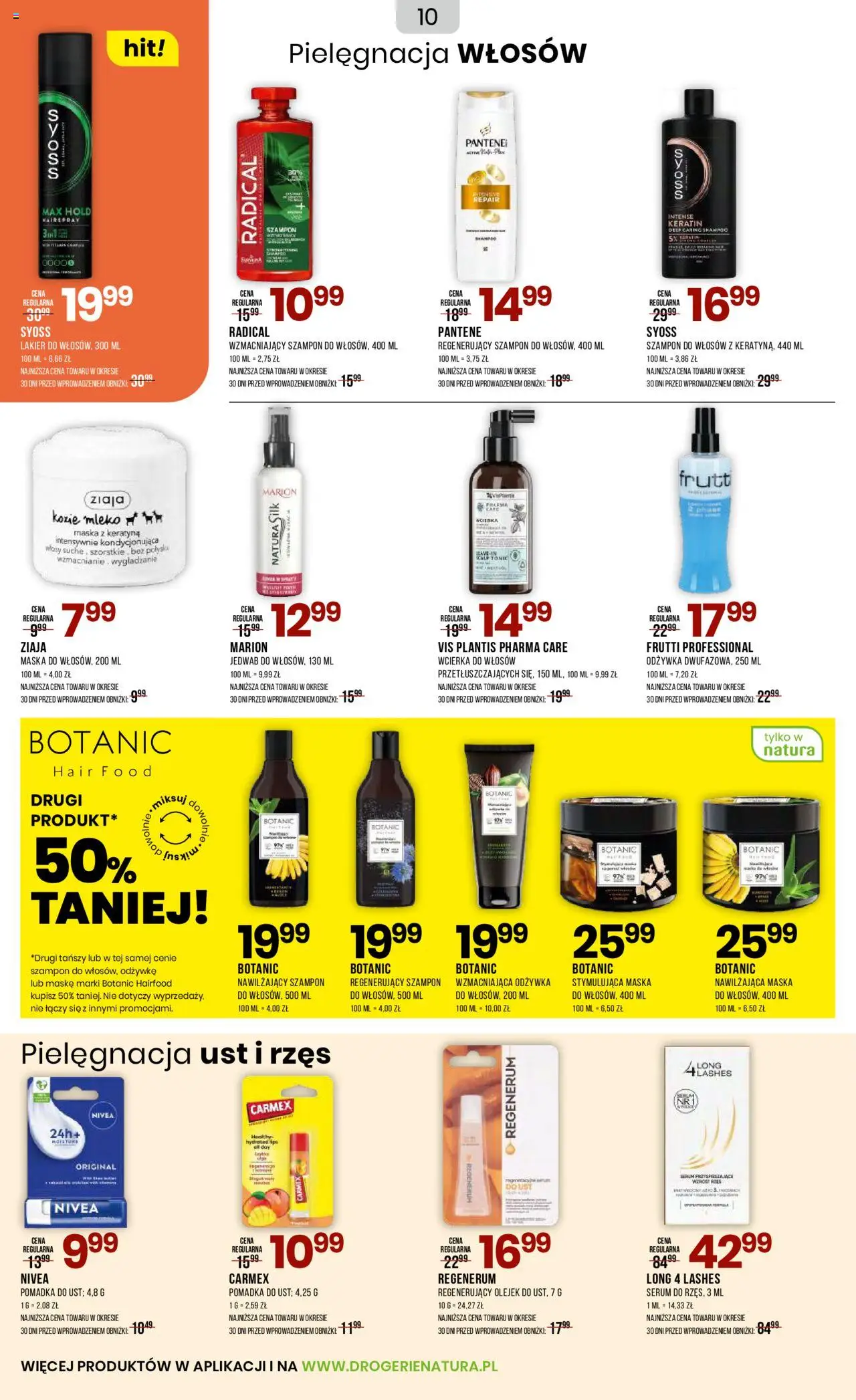 Drogerie Natura Gazetka od 20.09.2025 | Strona: 10 | Produkty: Pomadka, Mleko, Odżywka, Pomadka do ust