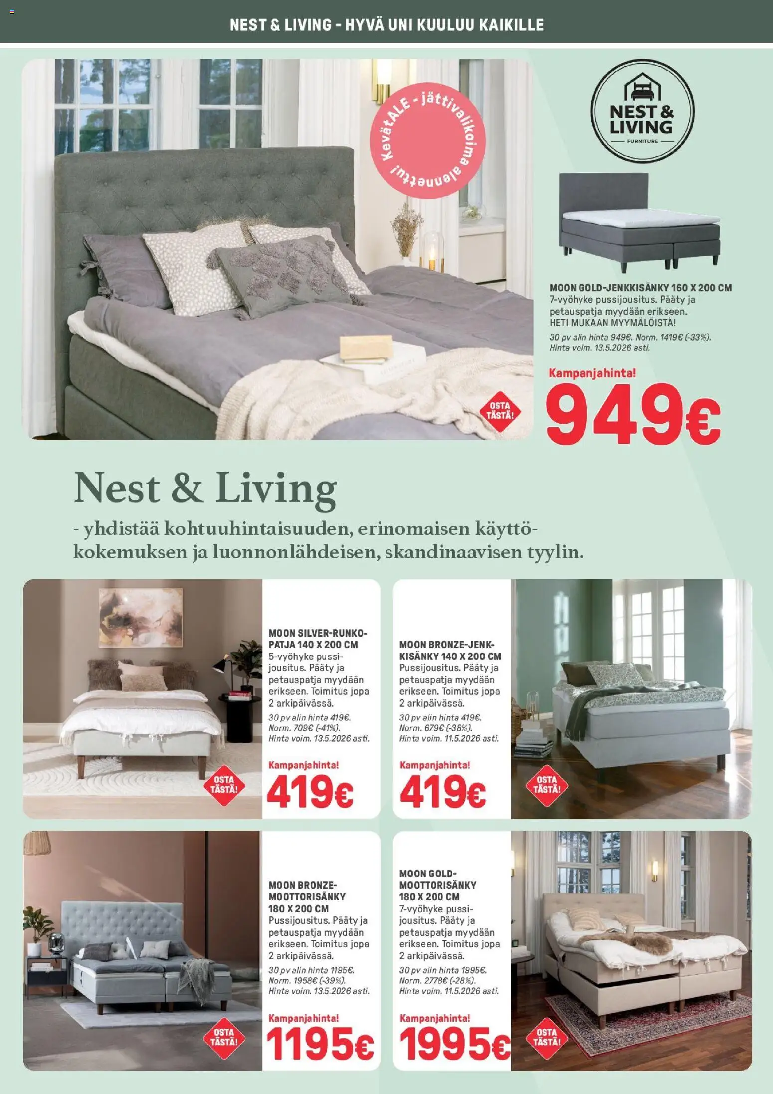 Masku tarjoukset – voimassa 28.04.2026 alkaen | Sivu: 18 | Tuotteet: Moottorisänky, Patja, Petauspatja