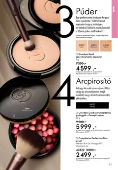 Katalógus Oriflame 2026/05 - amely érvényes a következő dátumtól: 25.03.2026 | Oldal: 83 | Termékek: Púder, Smink, Ecset