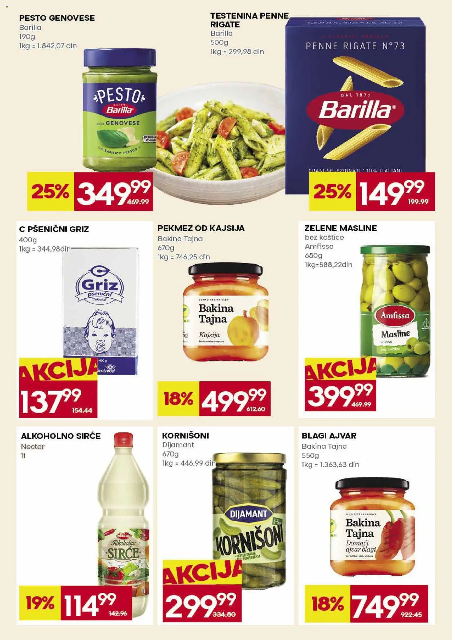 Roda katalog - važi od 23.04.2026 | Strana: 19 | Proizvode: Masline, Kajsija, Sirće, Pšenični griz