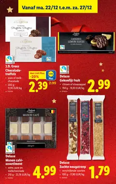 Deluxe Gekonfijt fruit, citroen of sinaasappel • 150 g - Voorbeeld van een folder van Lidl, geldig van 22.12.2025 | Pagina: 33