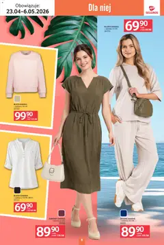 Pogląd oferty "Selgros cash&carry gazetka - Tekstylia" - ważna od 23.04.2026 | Strona: 8 | Produkty: Bluzka, Spodnie, Sukienka