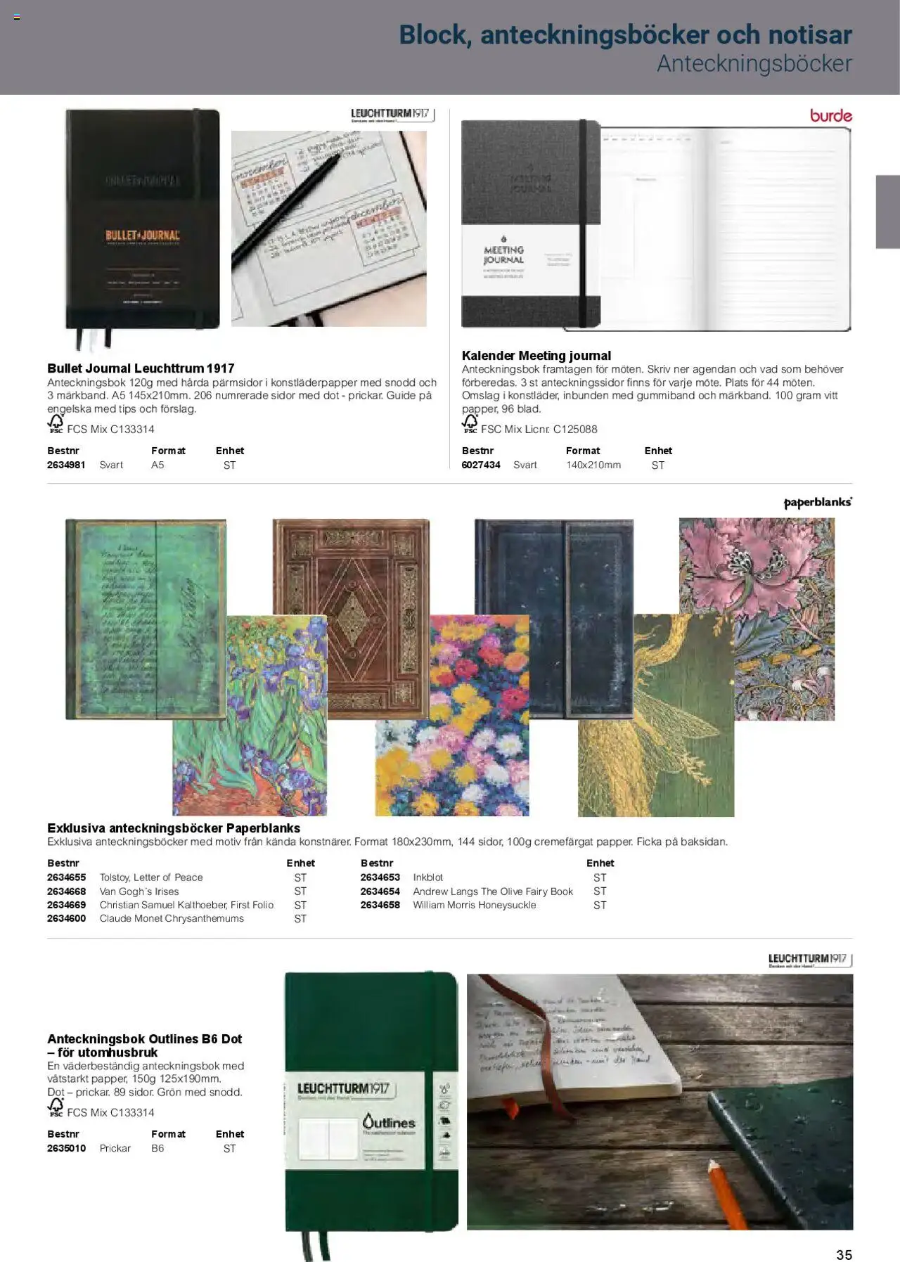 Office Depot reklamblad aktuell från 01.02.2025 | Sida: 37 | Produkter: Anteckningsbok, Kalender