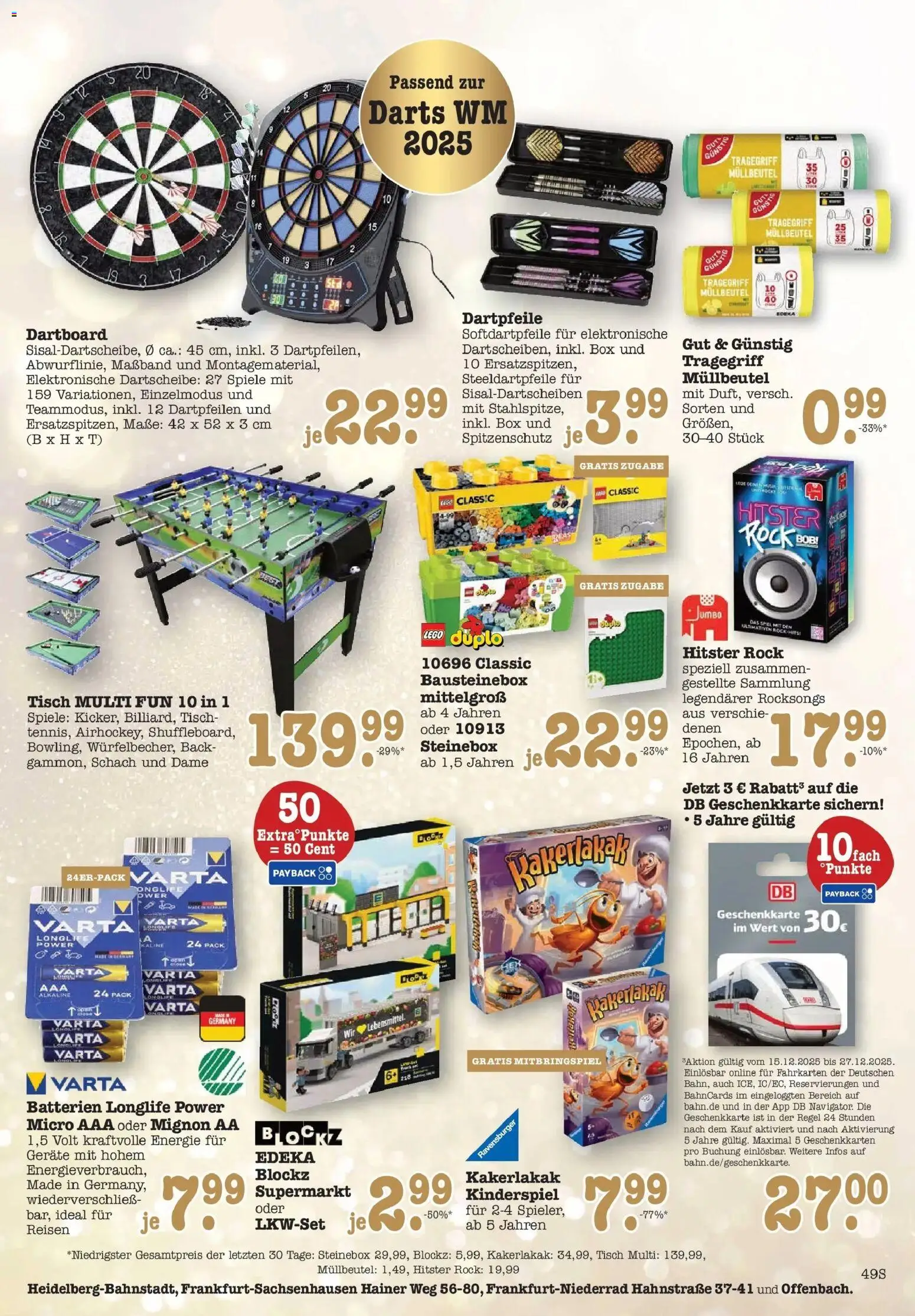 Edeka prospekt Offenbach	 – gültig ab 15.12.2025 | Seite: 49 | Produkte: Batterien, Tisch, Box, Rock
