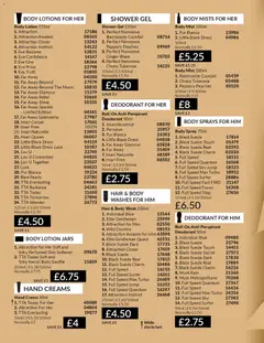 Preview of AVON - Black Friday valid from 01.11.2025 | Page: 208 | Products: Body lotion, Shower gel, Dress, Cream