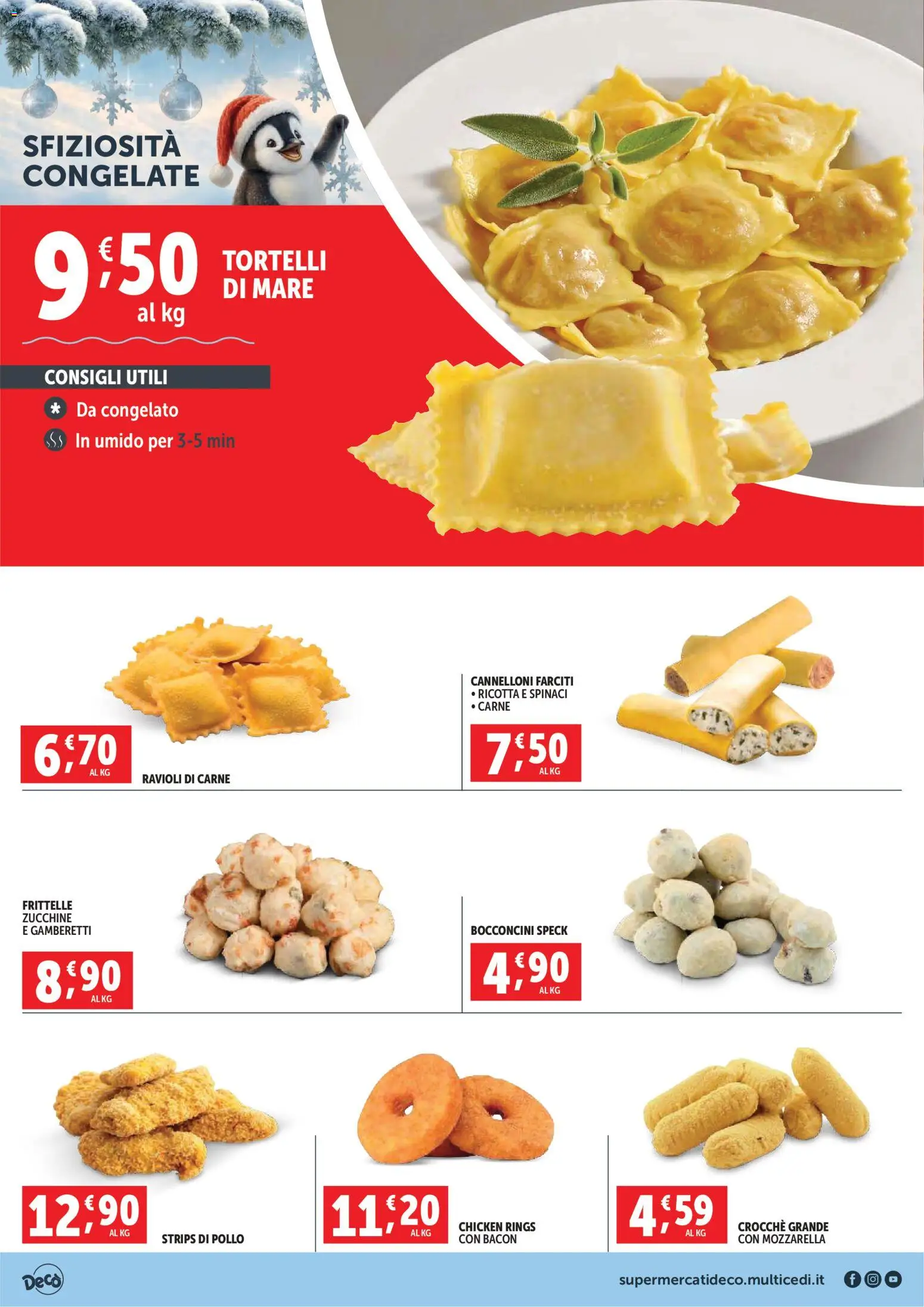 Volantino Decò del 02.12.2025 | Pagina: 4 | Prodotti: Speck, Pollo, Mozzarella, Spinaci