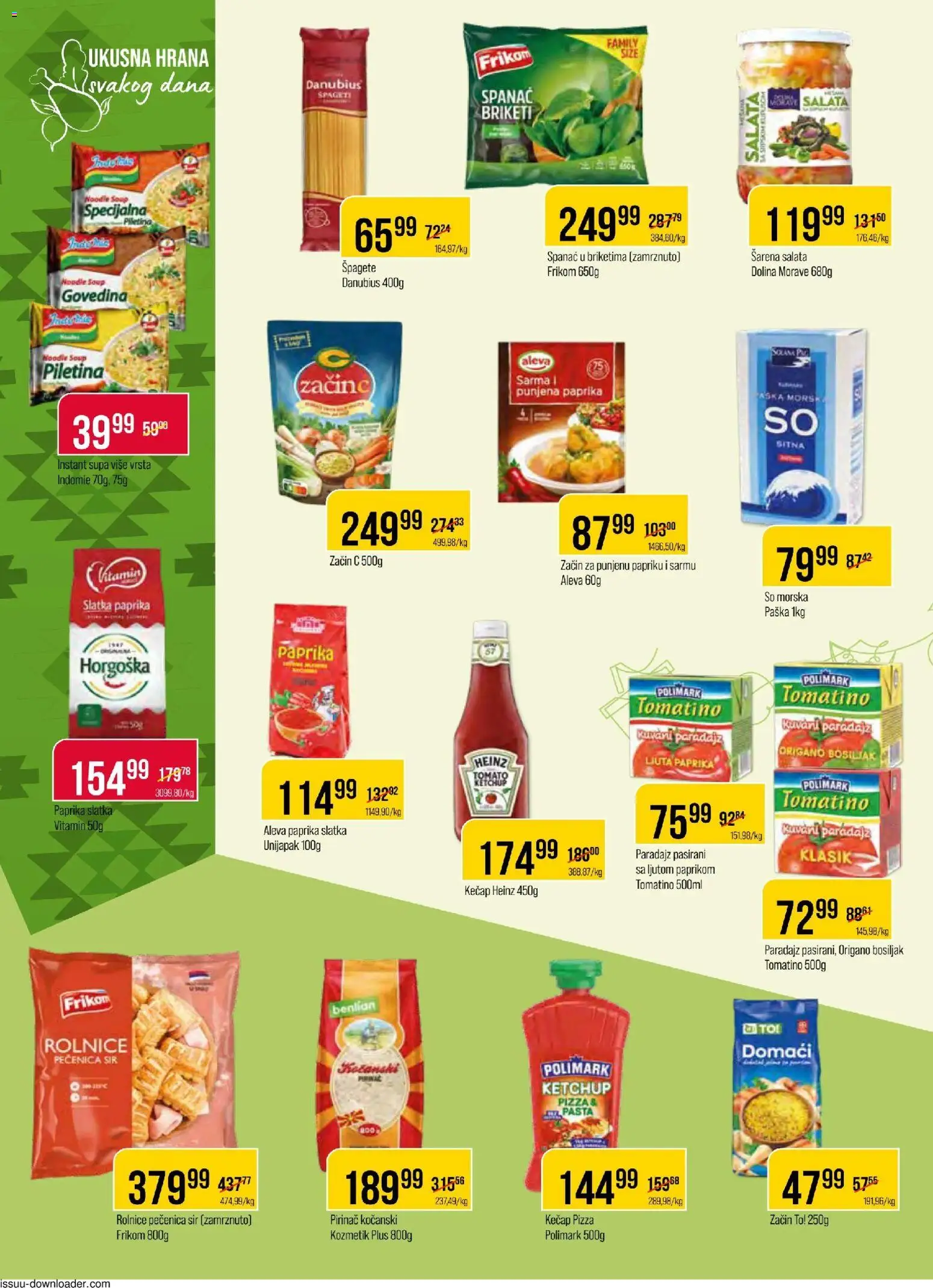 Metalac Proleter katalog - važi od 28.01.2026 | Strana: 6 | Proizvode: Govedina, Paprika, Sir, Pirinač