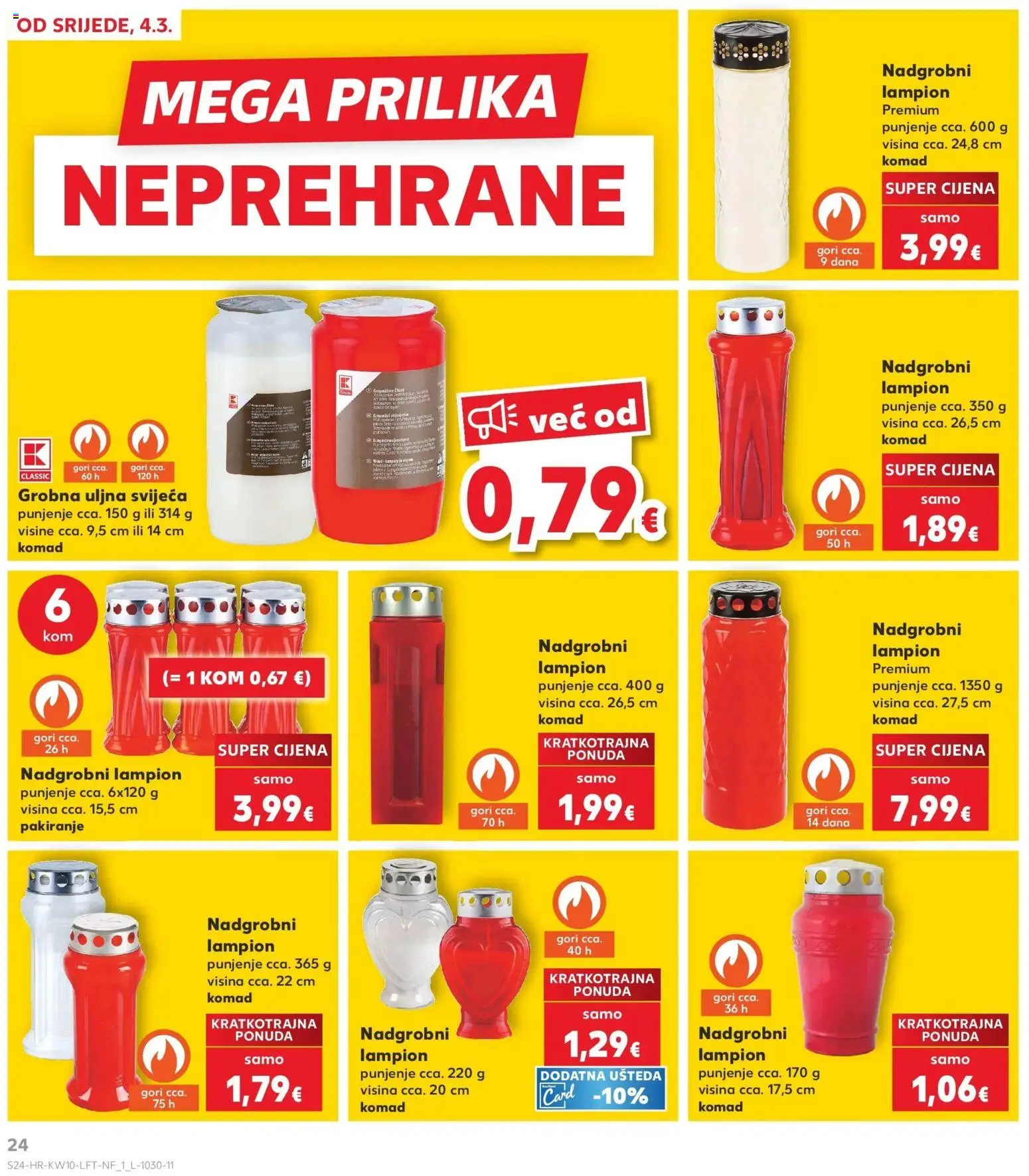 Kaufland katalog | vrijedi od 04.03.2026 | Stranica: 24 | Proizvodi: Lampion