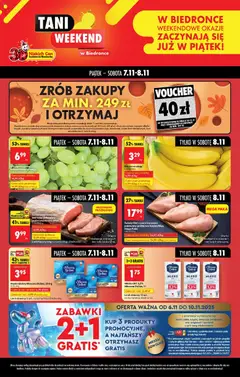 Pogląd oferty "Biedronka gazetka - Tani weekend" - ważna od 07.11.2025