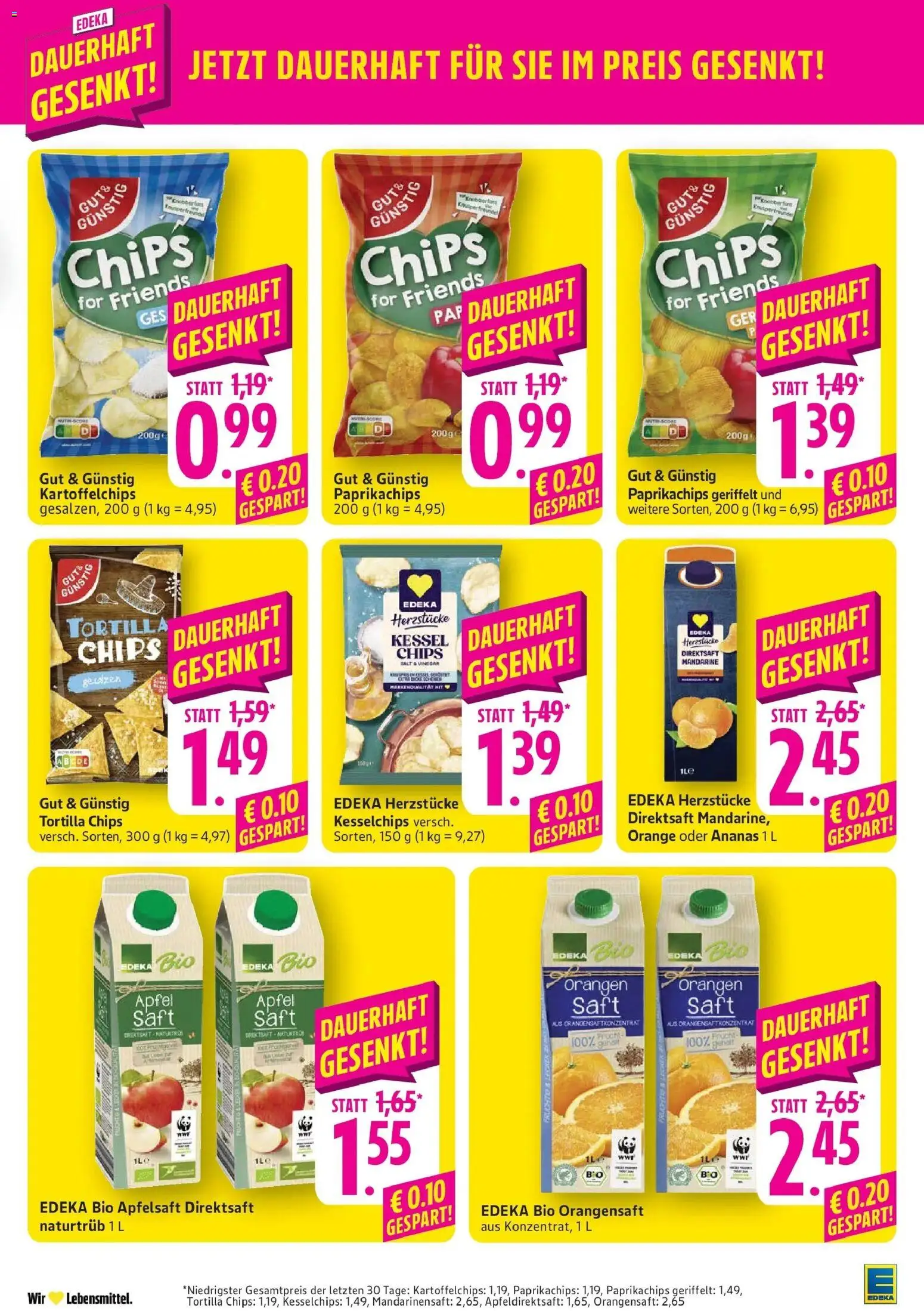 Edeka prospekt Großostheim	 – gültig ab 15.12.2025 | Seite: 45 | Produkte: Ananas, Orangensaft, Paprika, Chips