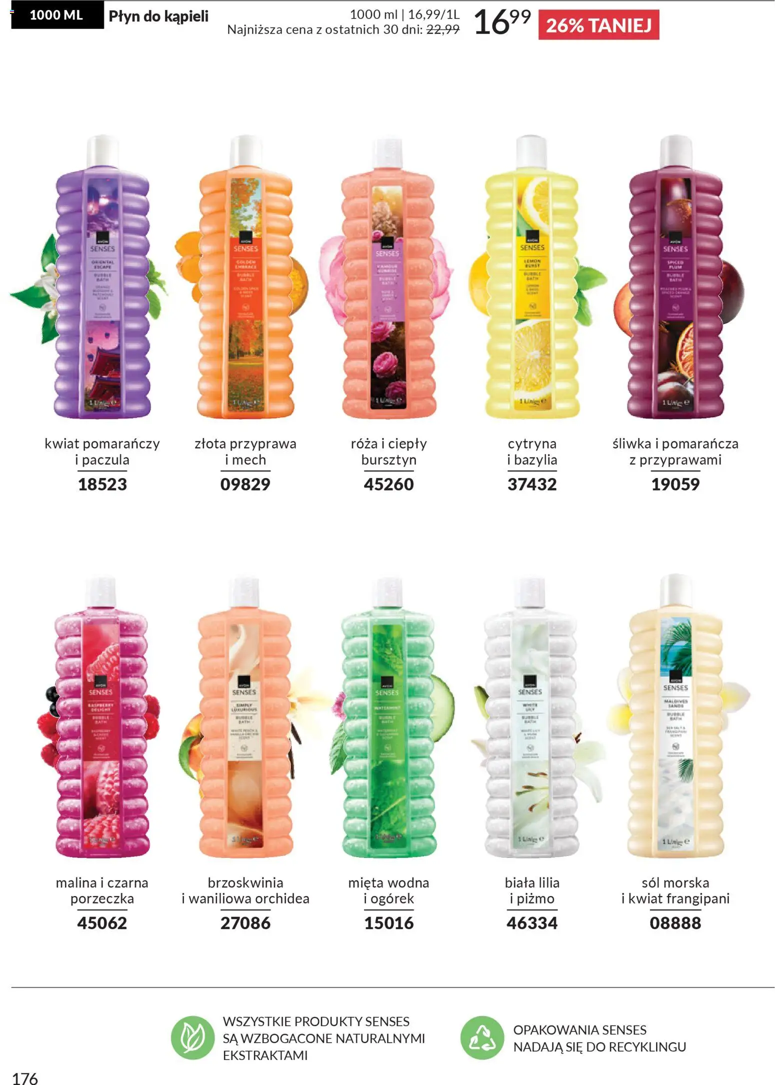 Avon Katalog 1 2026 od 01.01.2026 | Strona: 175 | Produkty: Cytryna, Płyn do kąpieli, Bazylia, Sól