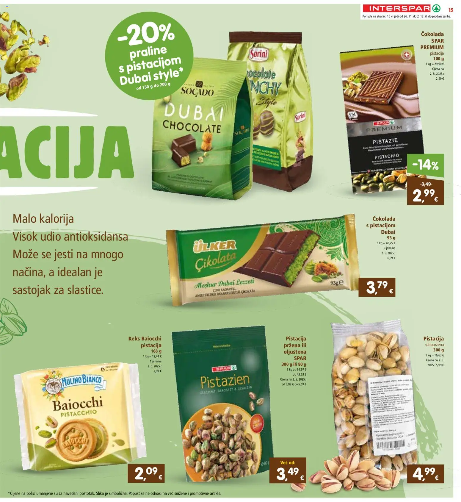 Interspar katalog | vrijedi od 26.11.2025 | Stranica: 17 | Proizvodi: Praline, Čokolada, Keks