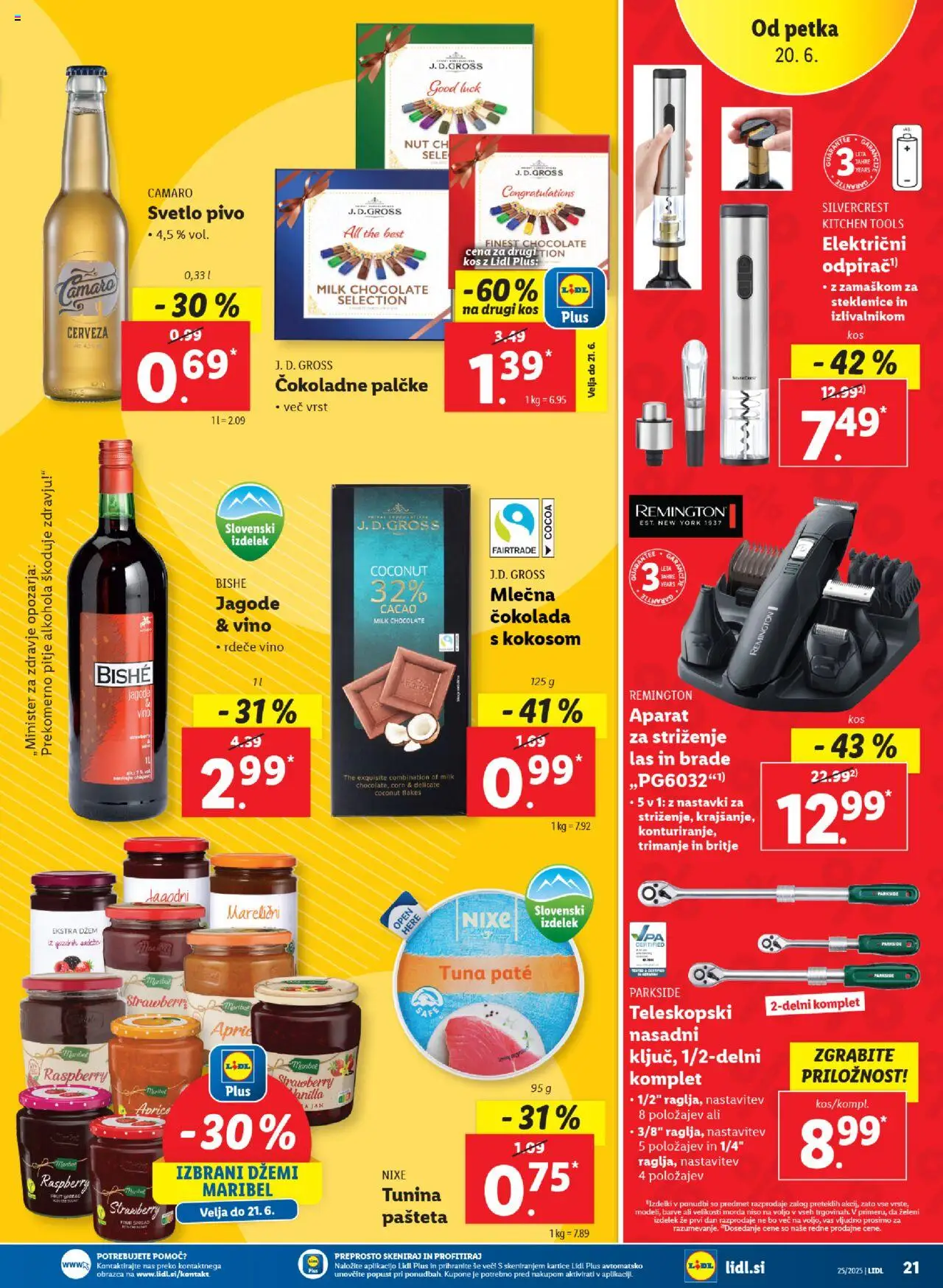 Lidl katalog │ velja od 19.06.2025 | Stran: 49 | Izdelki: Tuna, Džem, Kos, Pivo