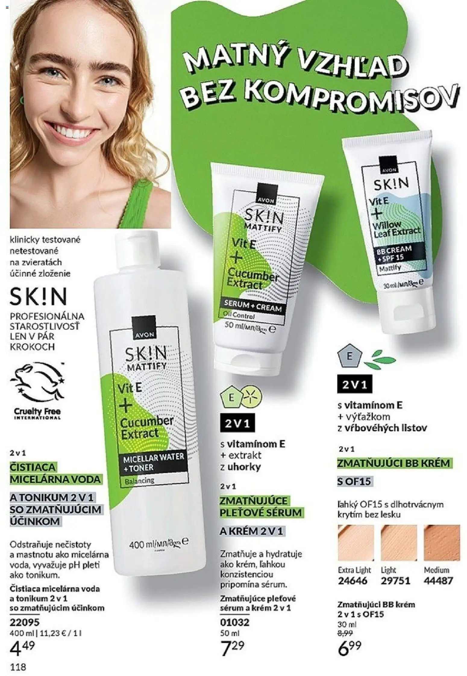 Nové Avon akcie – leták je platný od 01.04.2026 | Strana: 118 | Produkty: BB krém, Krém, Voda, Toner