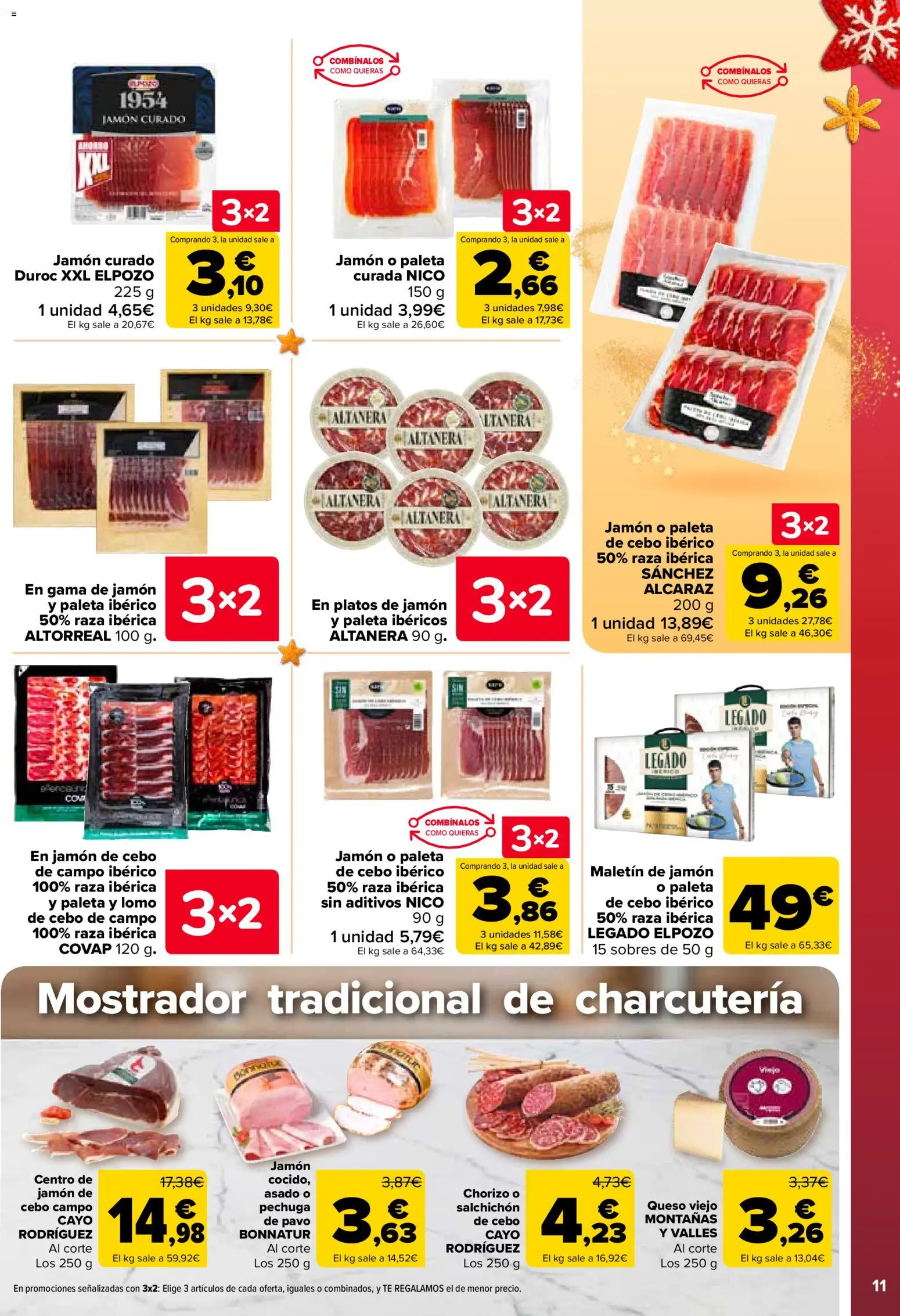 Carrefour folleto │ válido desde el 25.11.2025 | Página: 13 | Productos: Queso, Jamón, Té