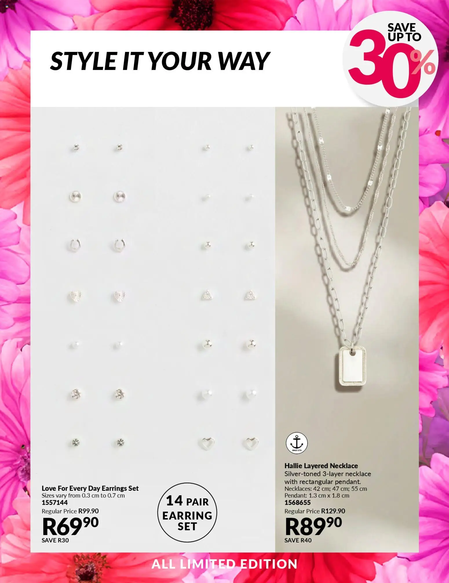 New Avon Beauty Fair catalogue – valid from 19.03.2026 | Page: 28 | Products: Earrings, Necklaces