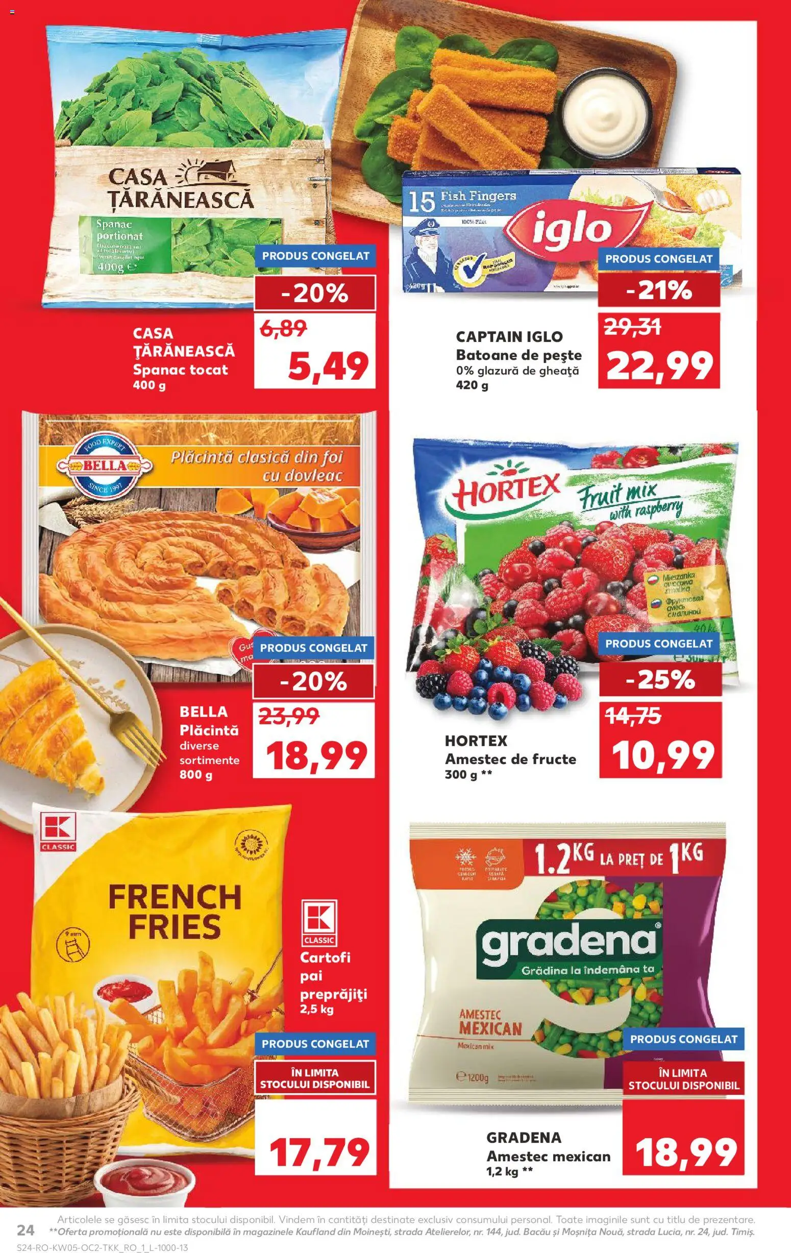 Noul catalog Kaufland – valabil de la 28.01.2026 | Pagină: 24 | Produse: Dovleac, Marker kalem, Plăcintă, Cartofi