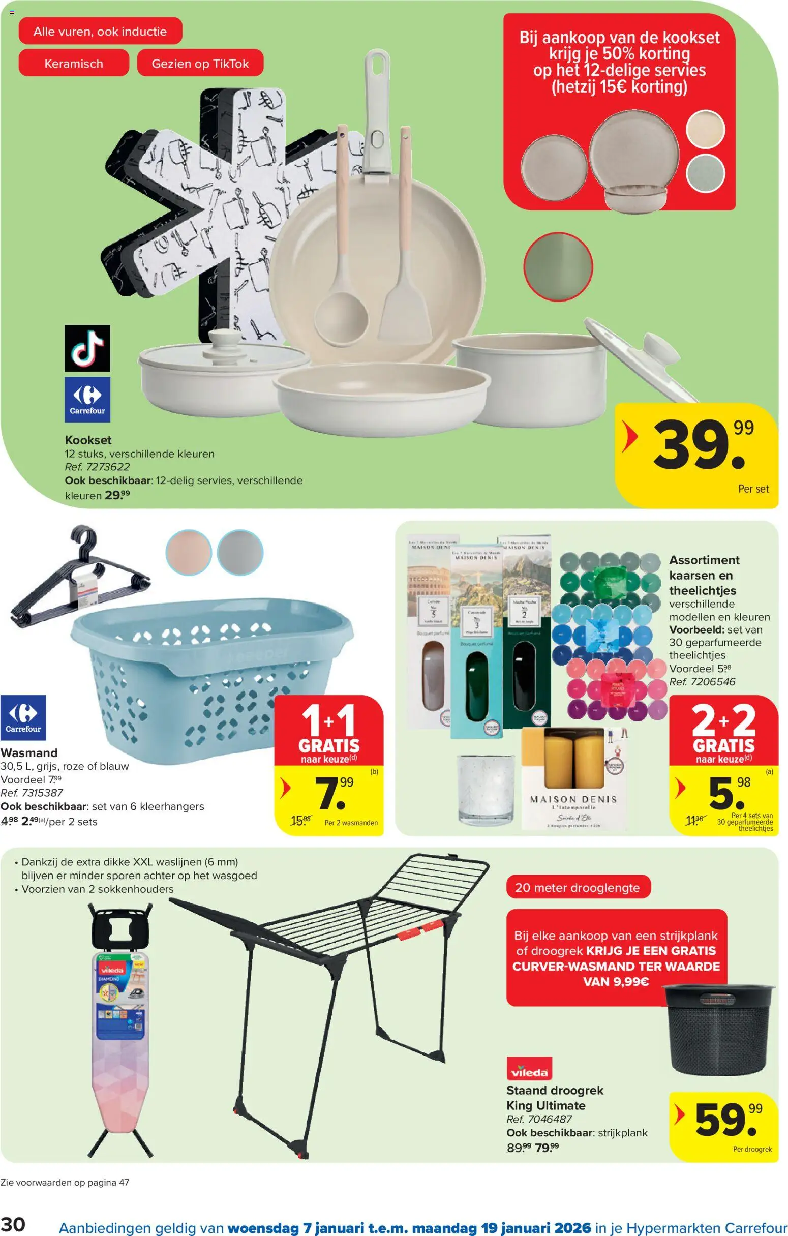 {H1} | Pagina: 30 | Producten: Kaarsen, Wasgoed, Servies