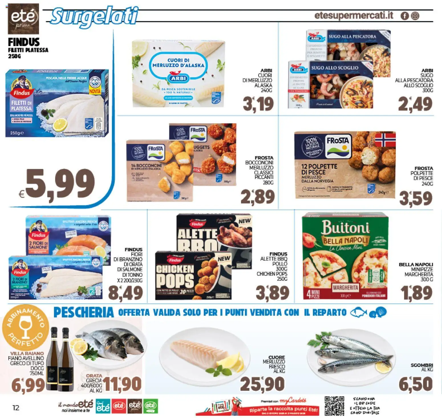 Volantino Eté del 07.01.2026 | Pagina: 12 | Prodotti: Salmone, Tè, Branzino, Pesca