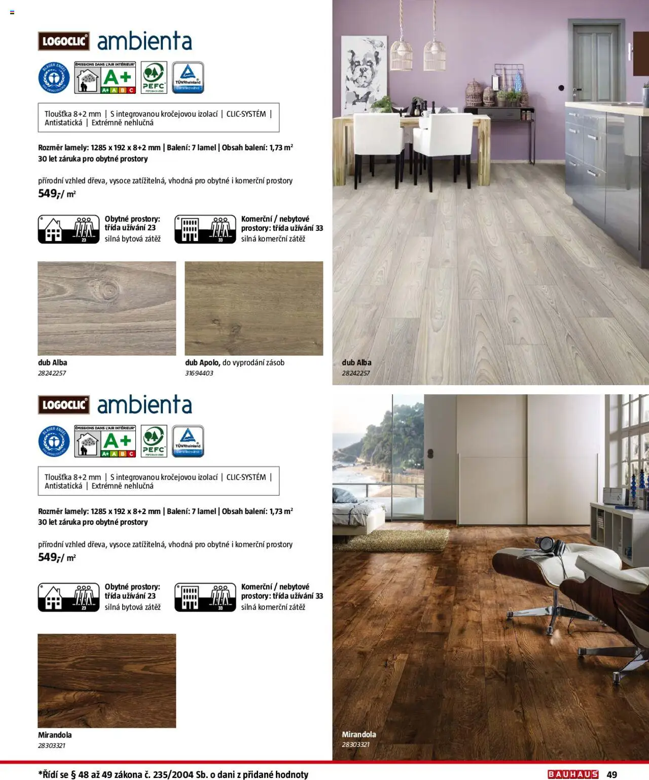 Bauhaus katalog Podlahové krytiny od 01.08.2025 | Strana: 49
