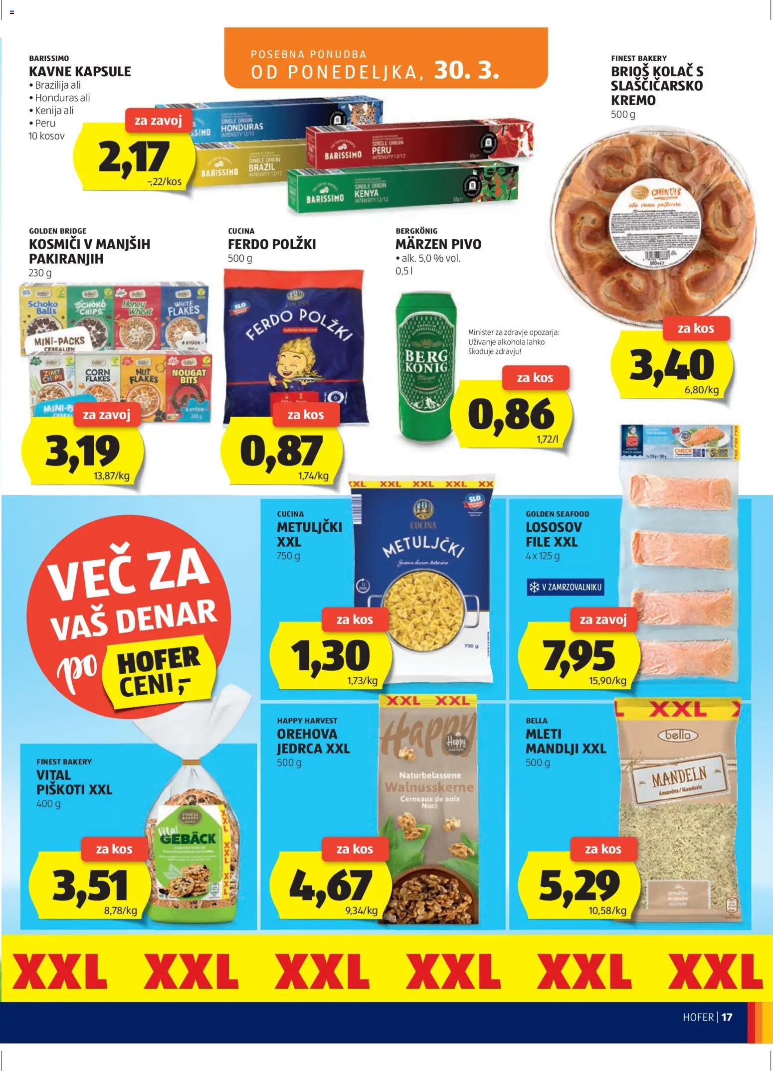 Hofer SI katalog | vrijedi od 25.03.2026 | Stranica: 17 | Proizvodi: Pivo