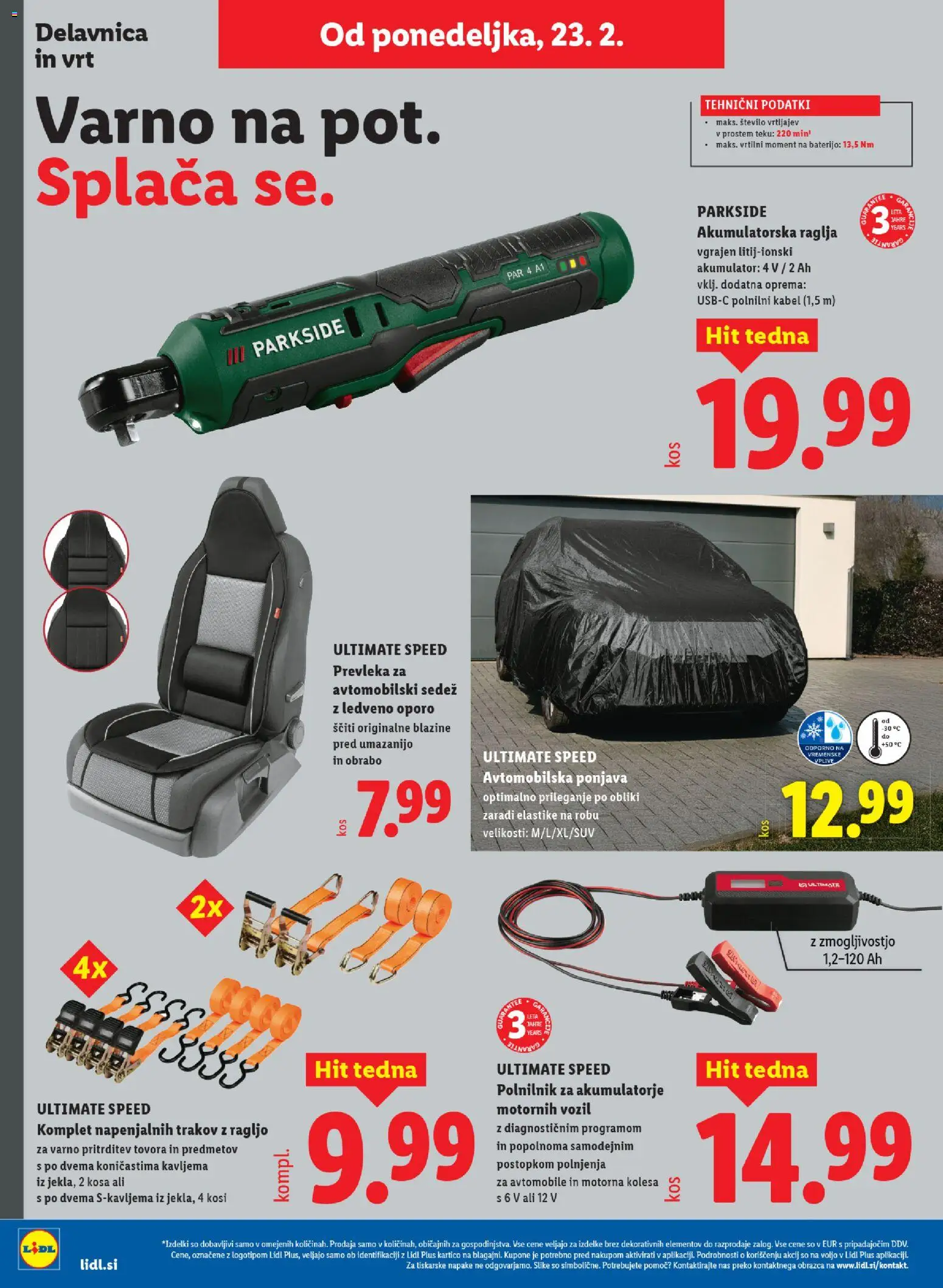 Novi Lidl katalog ponudbe – veljaven od 19.02.2026 | Stran: 64 | Izdelki: Kabel, Prevleka, Akumulator, Polnilnik