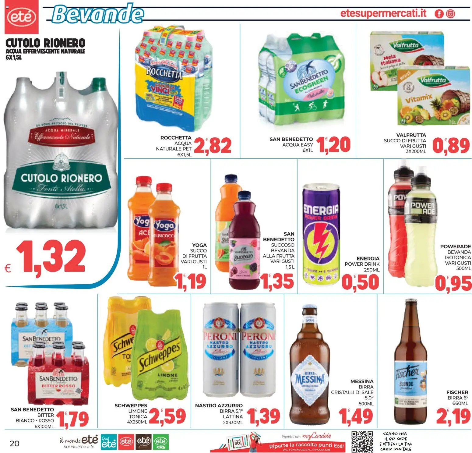 Volantino Eté del 17.04.2026 | Pagina: 20 | Prodotti: Succo, Birra, Tè, Sale
