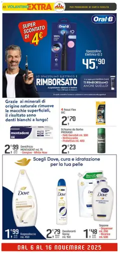 Anteprima del volantino Volantino DOK	 valido a partire dal 06.11.2025 | Pagina: 22 | Prodotti: Schiuma da barba, Dentifricio, Spazzolino, Detergente