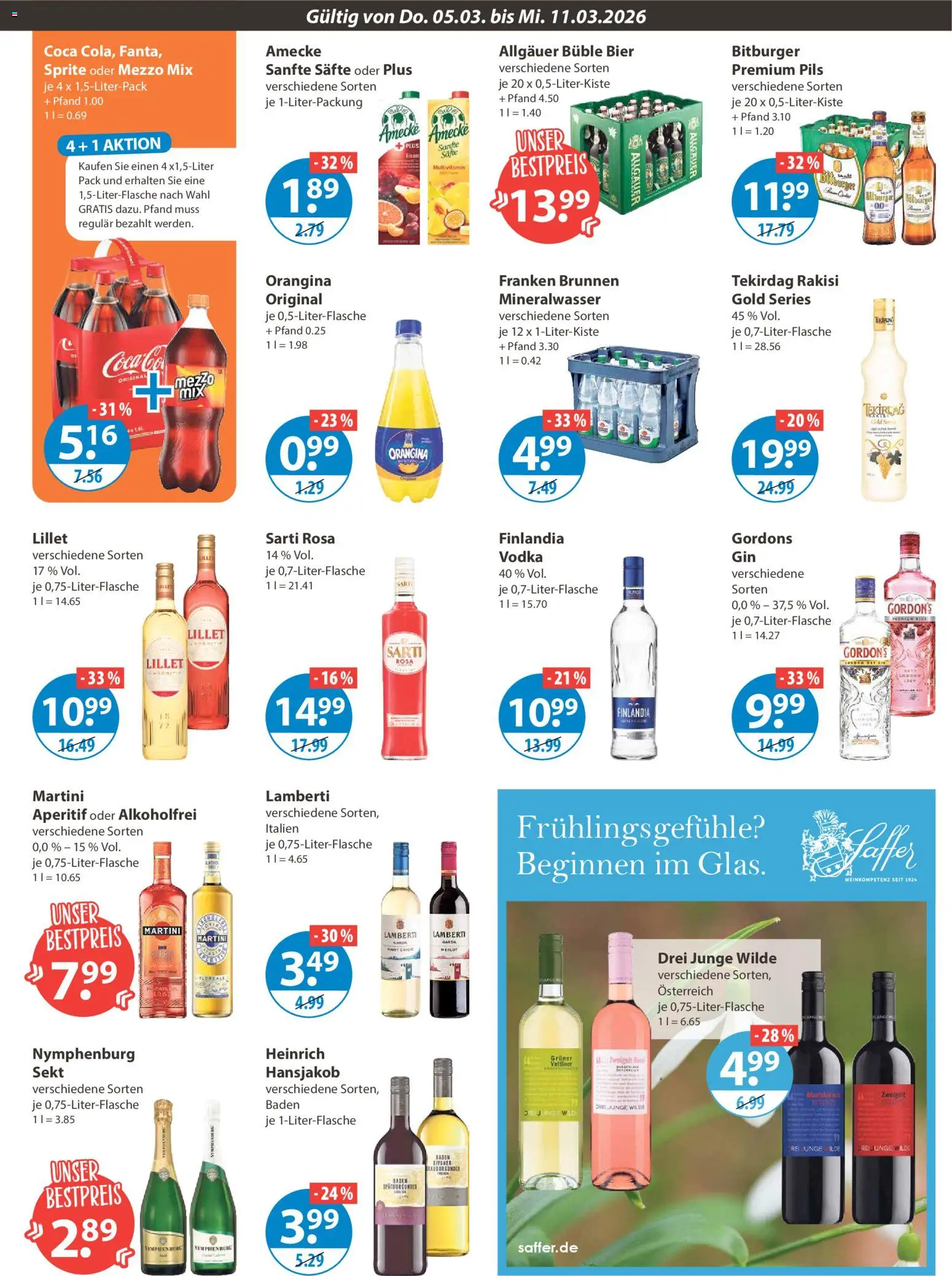 V-Markt - Schwaben / Oberbayern – gültig ab 05.03.2026 | Seite: 9 | Produkte: Martini, Sprite, Merlot, Vodka