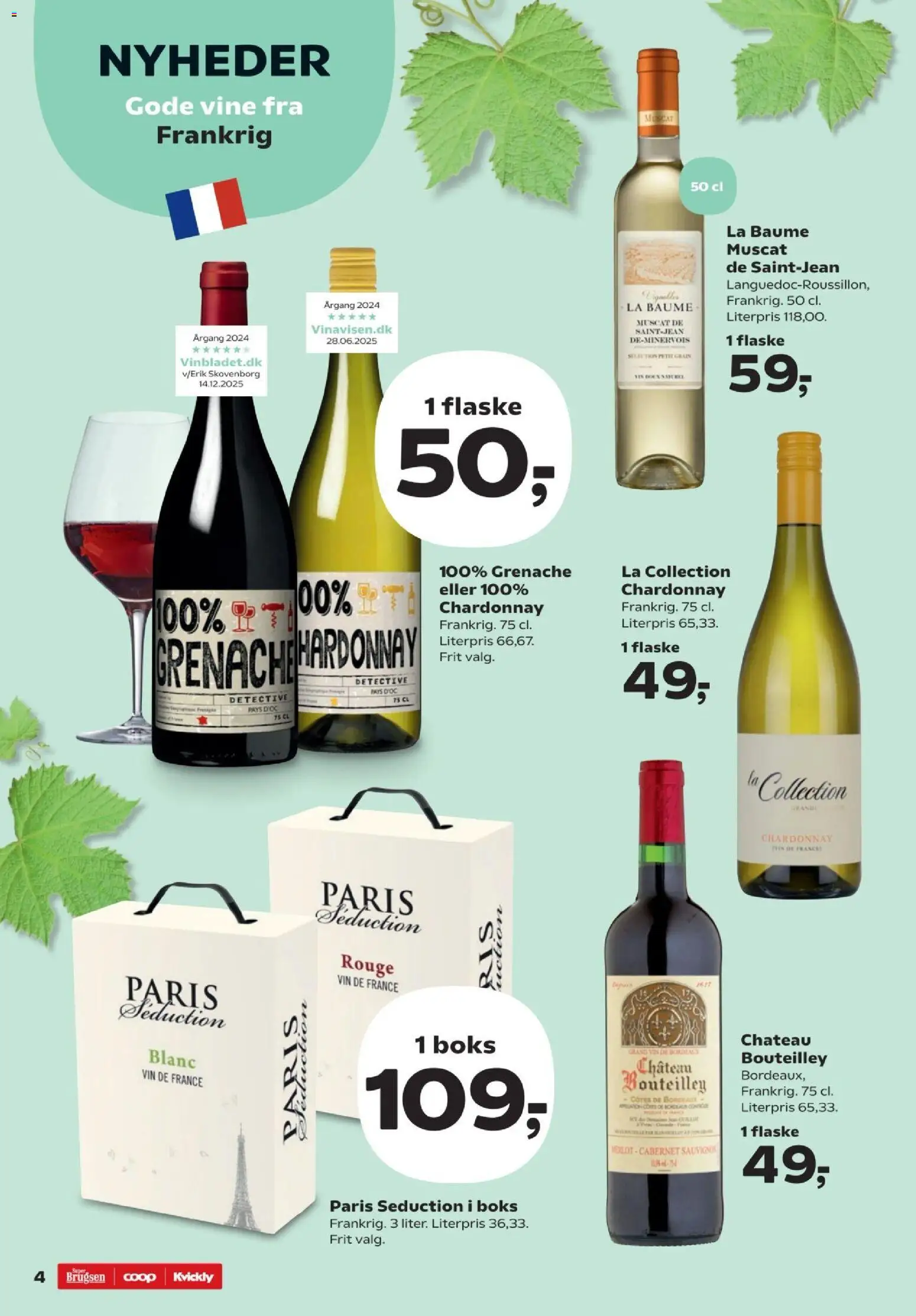 Kvickly tilbudsavis – gyldig fra 06.03.2026 | Side: 4 | Produkter: Boks, Vin