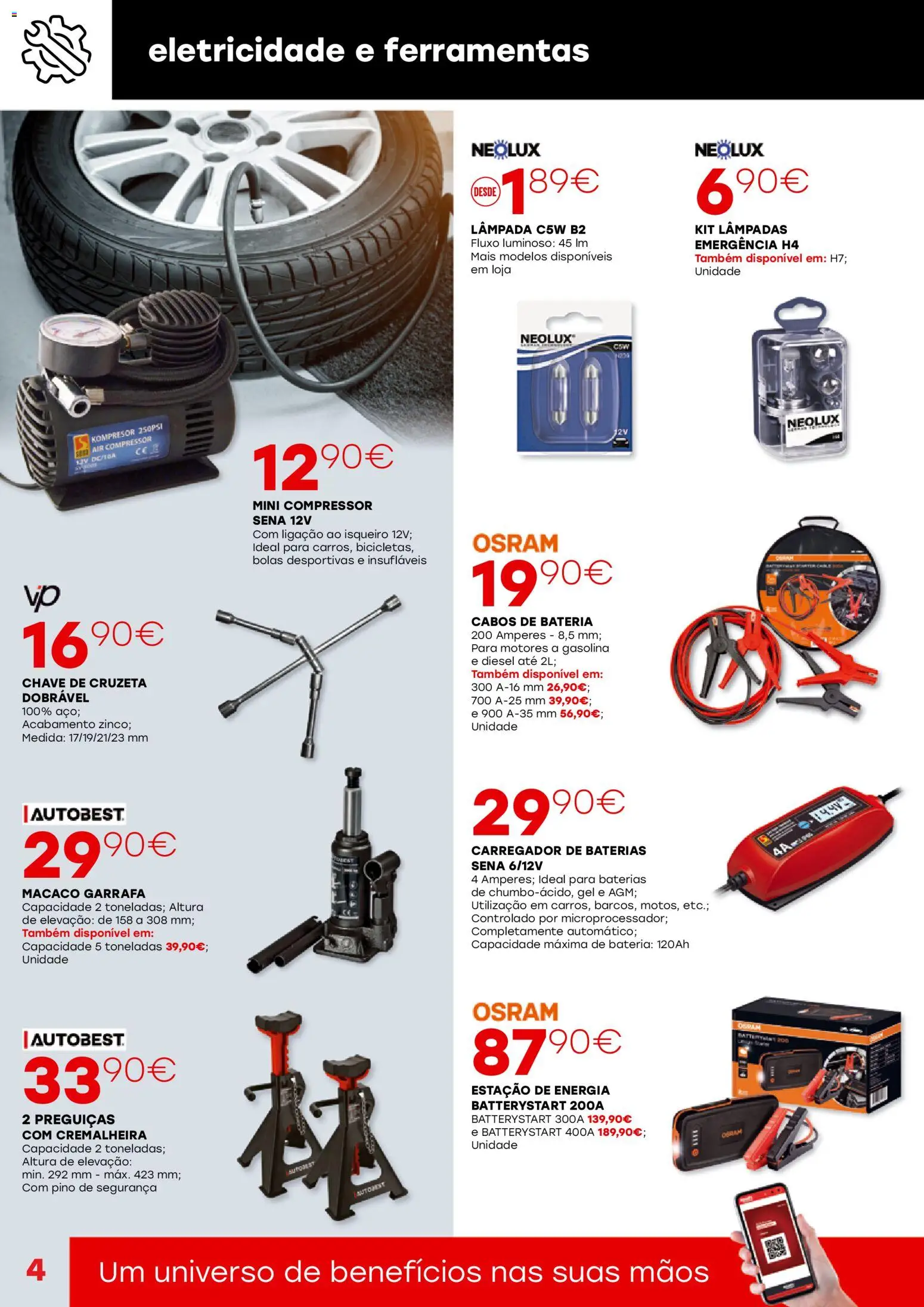Roady - folheto │ válido de 02.01.2026 | Página: 4 | Produtos: Lâmpadas, Ferramentas, Bateria, Compressor