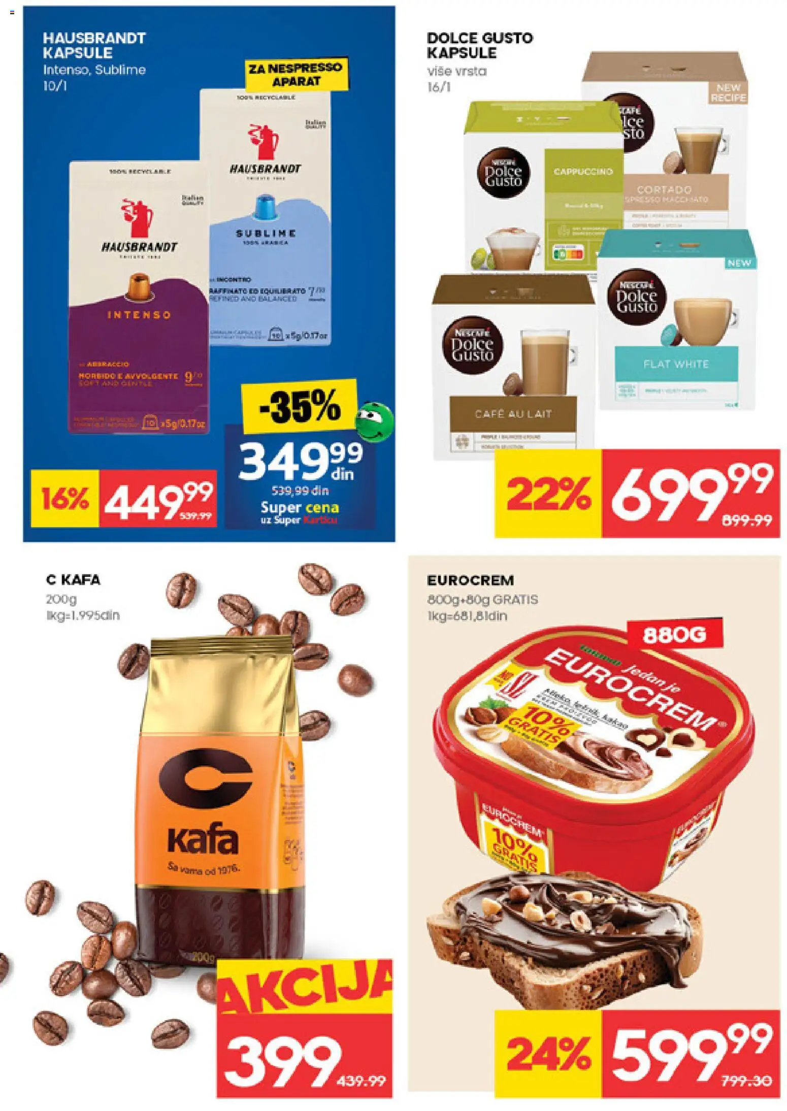 Idea katalog - važi od 19.02.2026 | Strana: 14 | Proizvode: Dolce Gusto, Kapsule, Eurocrem, Kafa