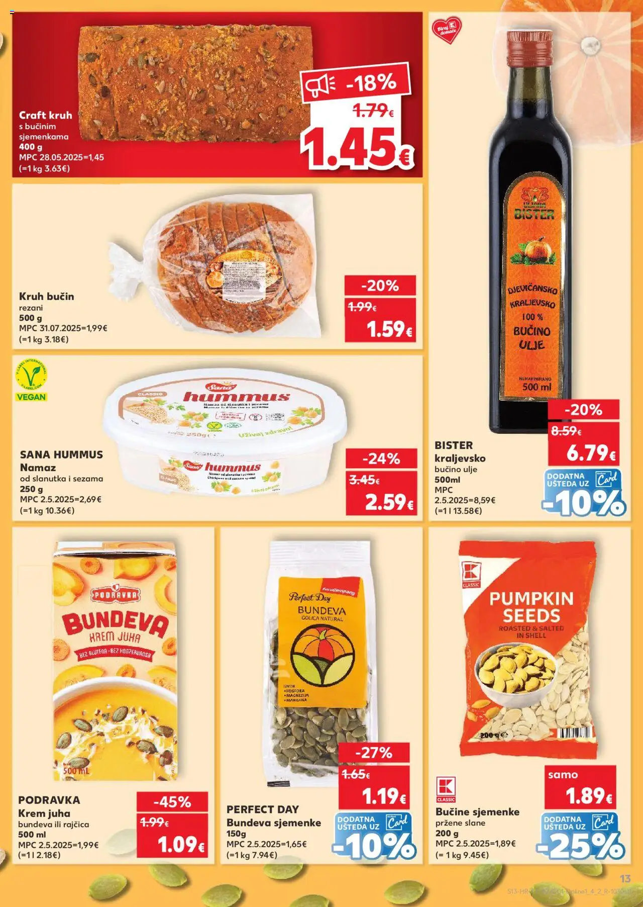 Kaufland katalog | vrijedi od 15.10.2025 | Stranica: 13 | Proizvodi: Ulje, Podravka, Rajčica, Namaz