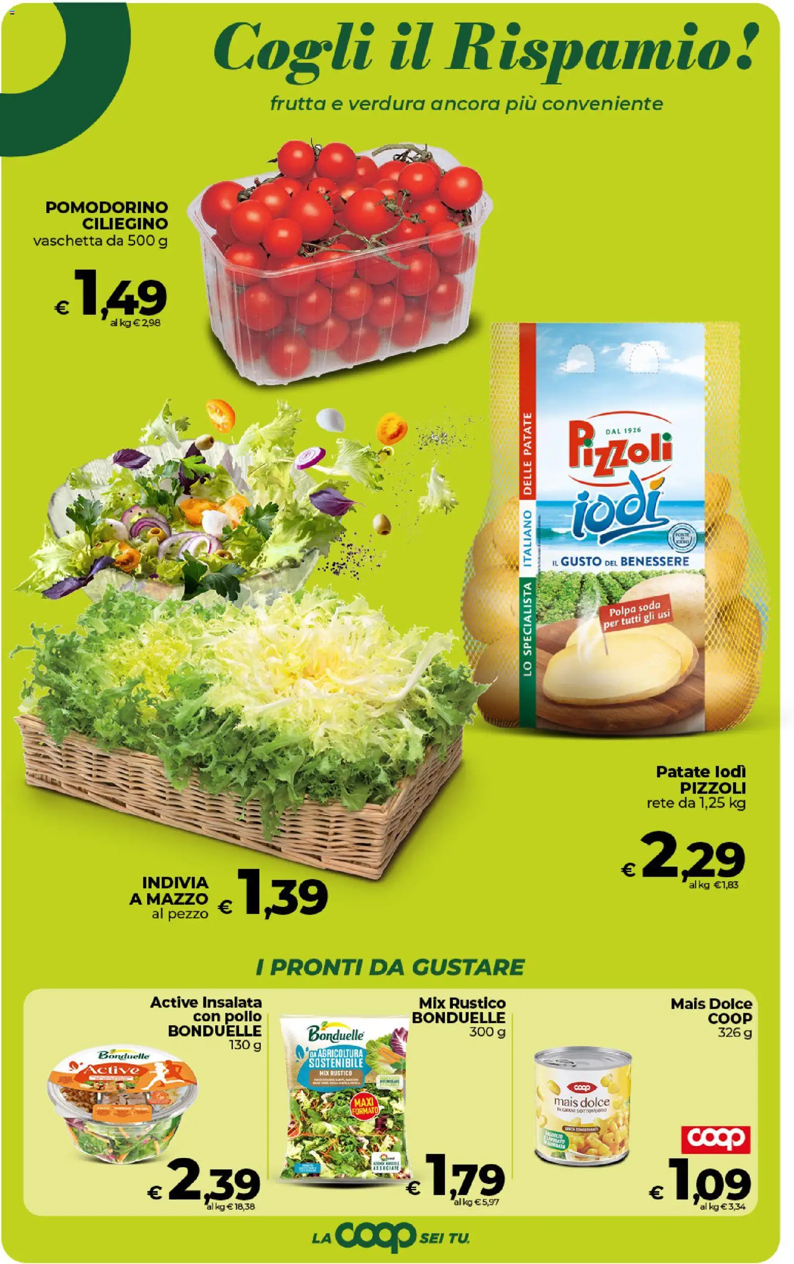 Volantino COOP del 27.01.2026 | Pagina: 18 | Prodotti: Pollo, Patate, Frutta, Indivia