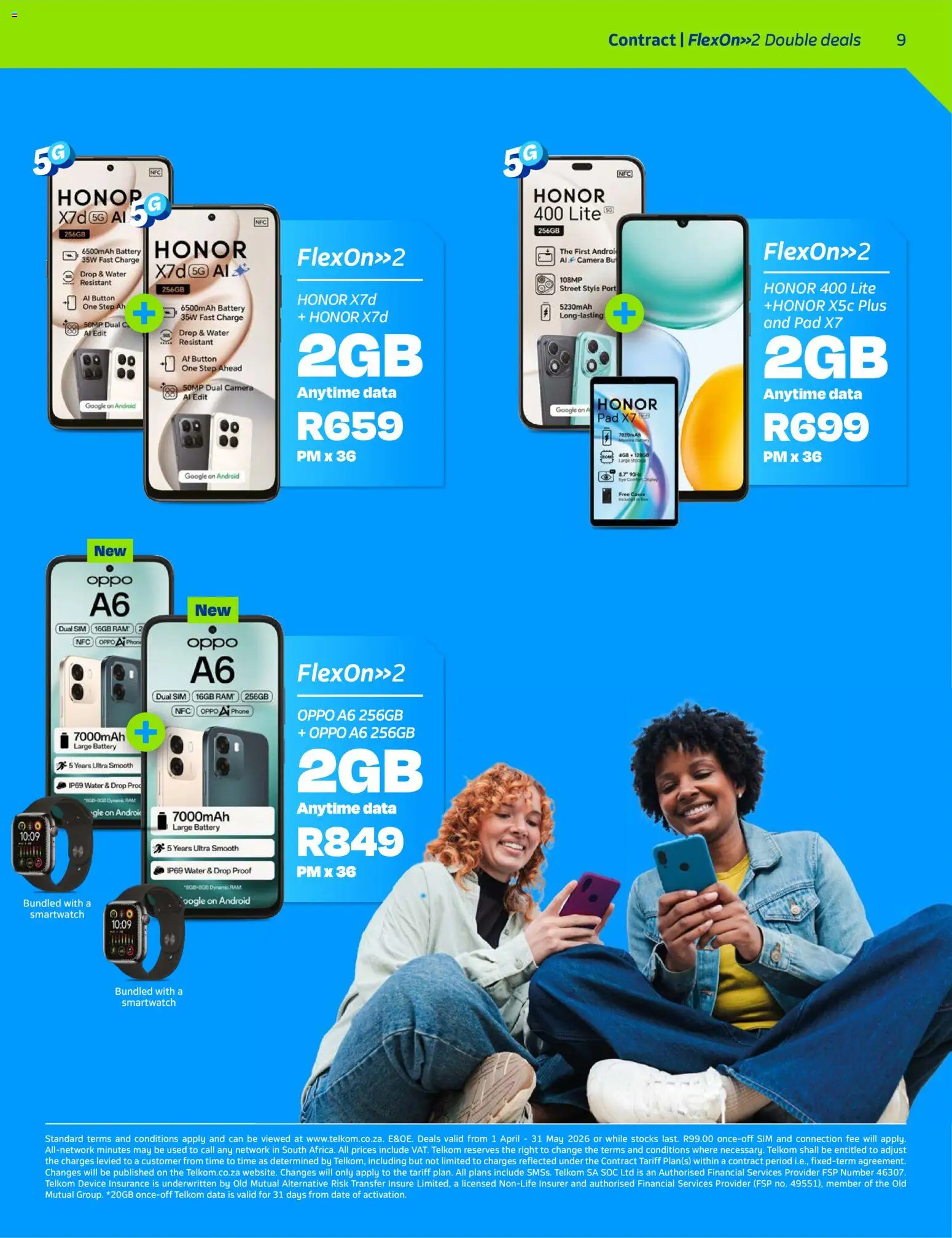 New Telkom catalogue – valid from 01.04.2026 | Page: 9 | Products: Data, Phone, Camera, Water