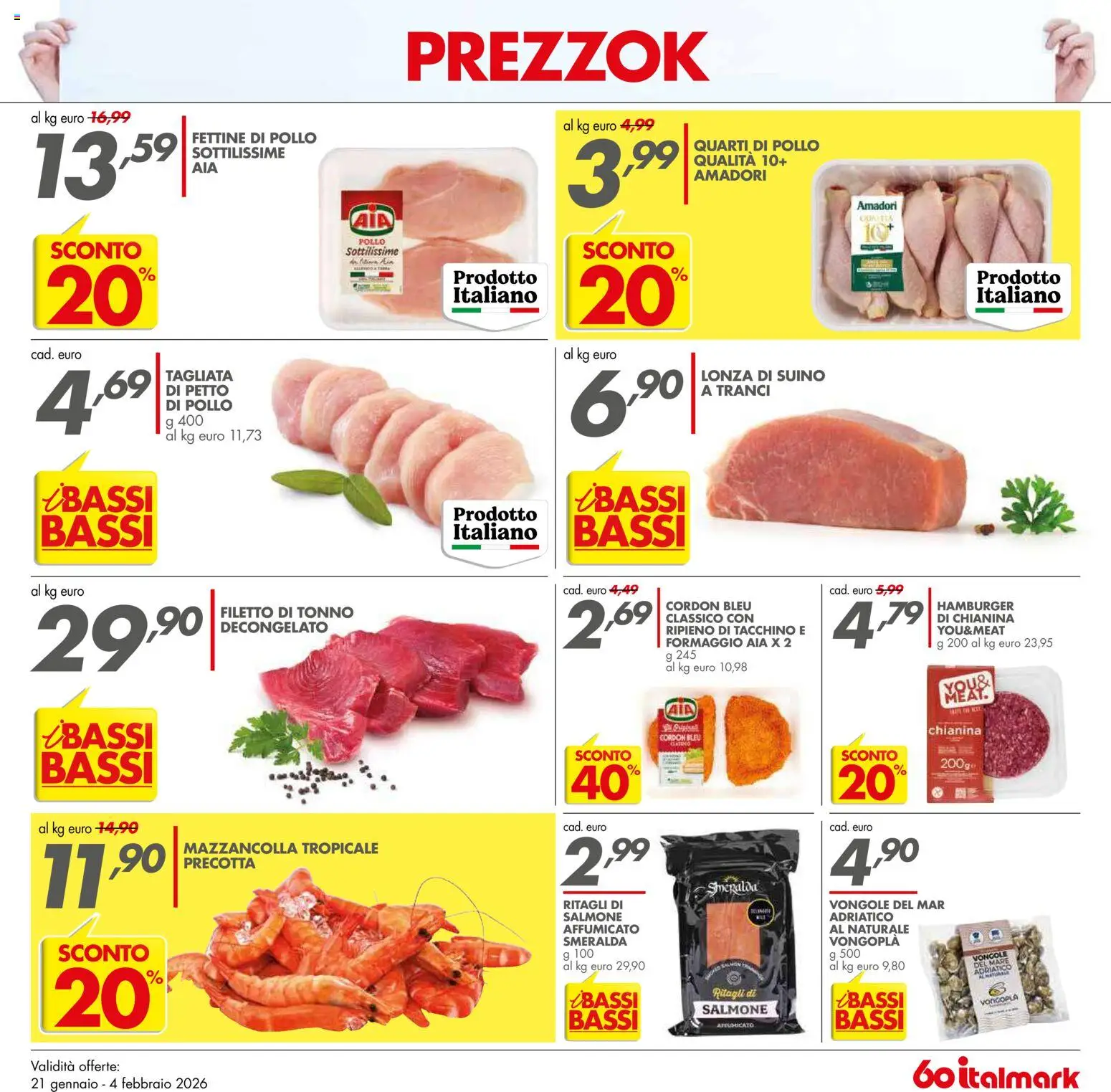 Volantino Italmark del 21.01.2026 | Pagina: 17 | Prodotti: Salmone, Suino, Tacchino, Tonno