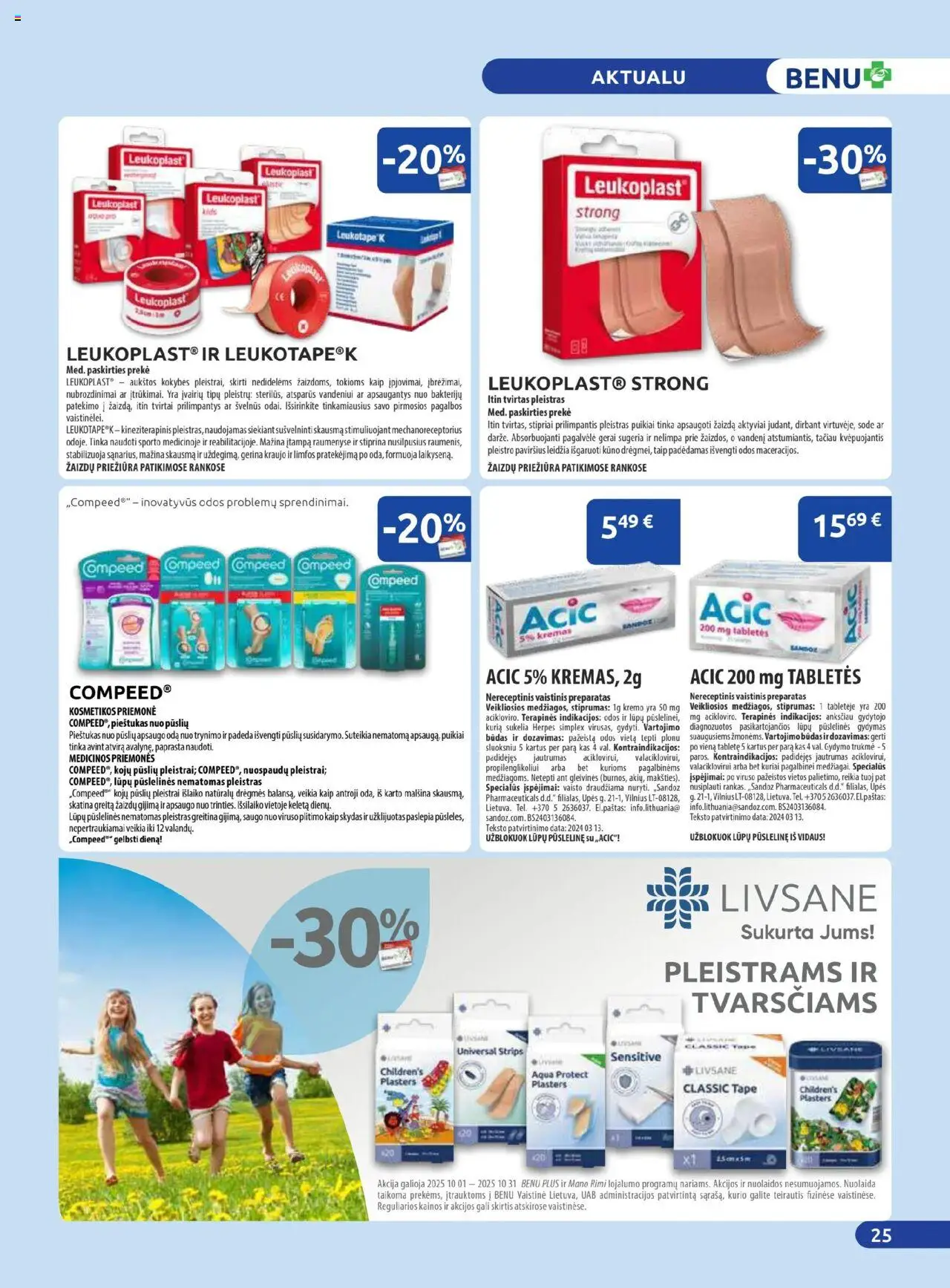 BENU akcijos nuo 01.10.2025 | Puslapis: 25 | Prekių: Pagalvėlė, Kremas